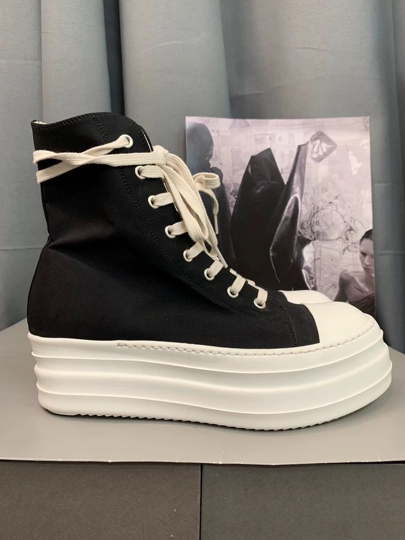 Rick Owens Rick Owens Thick-soled waxed material casual shoes Size US 9.5 / EU 42-43 - 1 Thumbnail