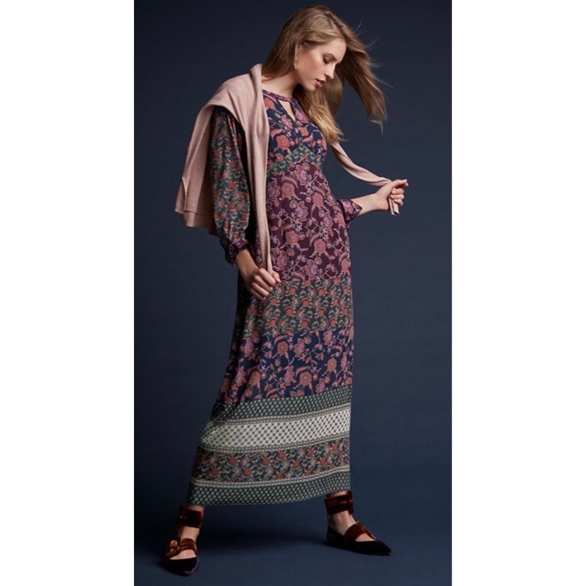 Other Cabi Festive Maxi Dress Size XL / US 12-14 / IT 48-50 - 1 Thumbnail