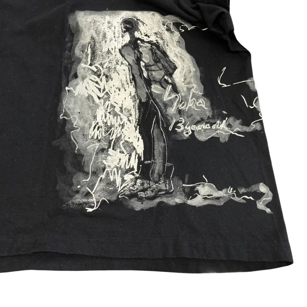 Yohji Yamamoto BLACK Scandal Yohji Yamamoto 20SSALUBUS neck T-shirt Size US M / EU 48-50 / 2 - 5 Thumbnail