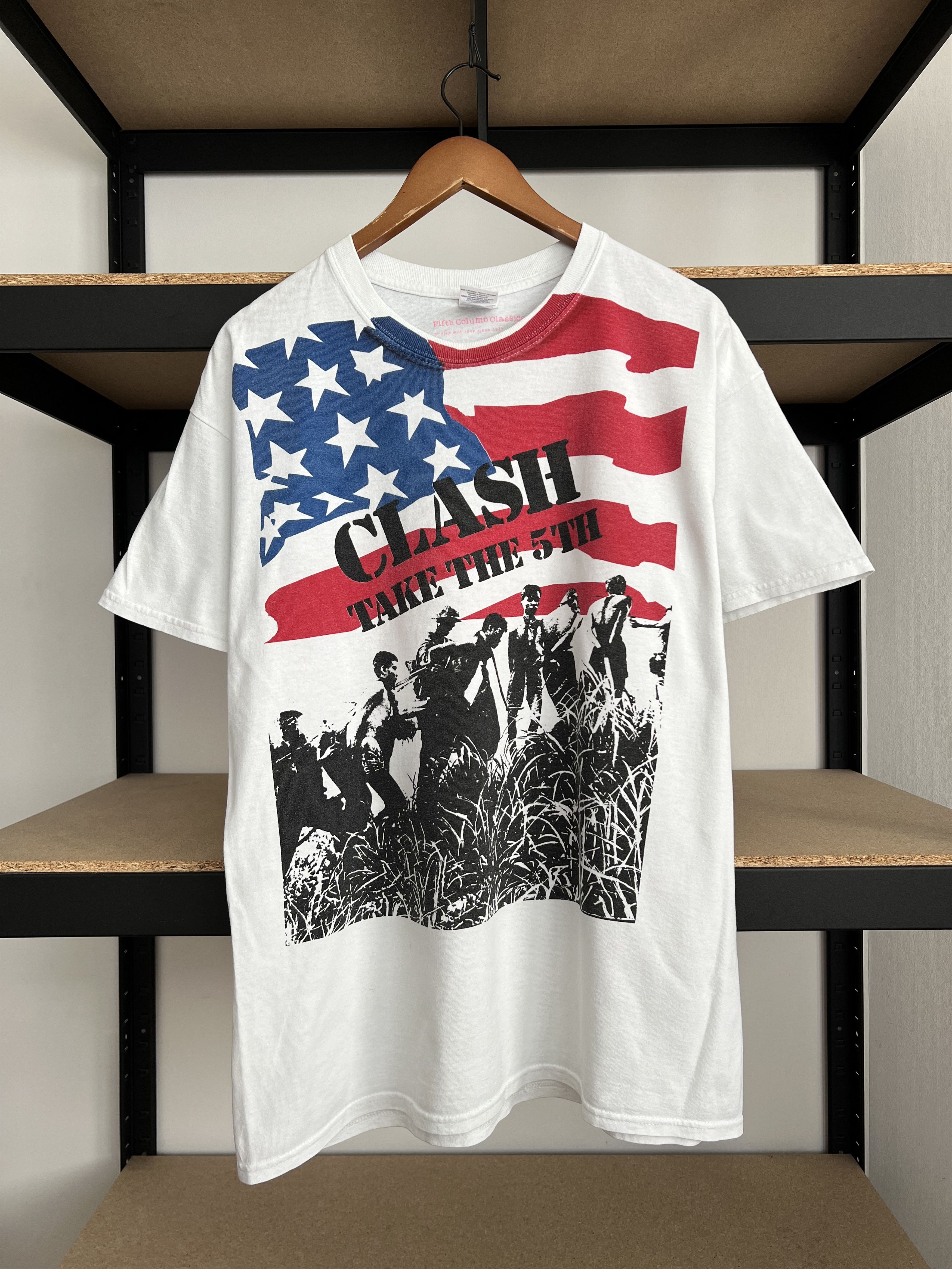 Vintage 2000s The Clash Take The 5th Fifth White T-shirt