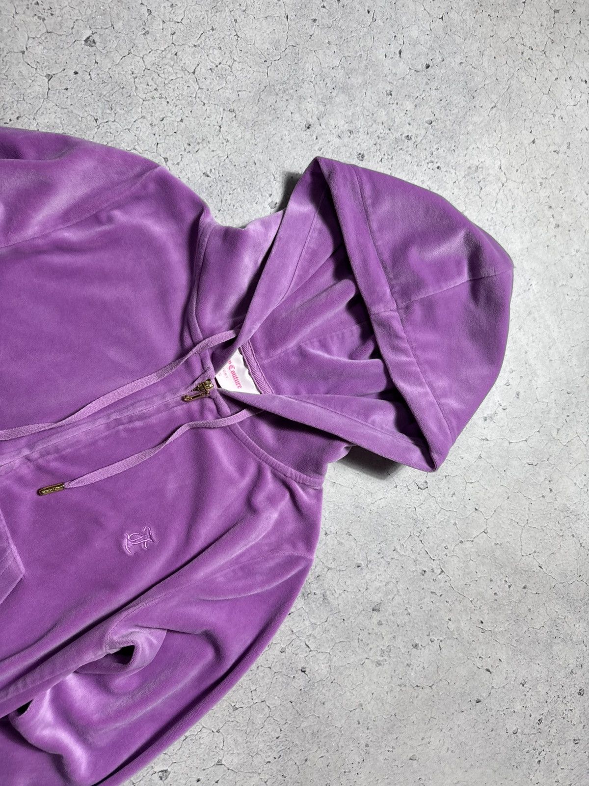 Juicy Couture Juicy Couture Velour Full Zip Hoodie Pink Size XS Size XS / US 0-2 / IT 36-38 - 4 Thumbnail