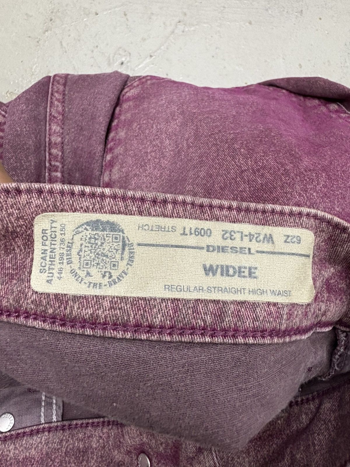 Vintage Diesel Waxed Mharki Y2K Wide Fit Baggy