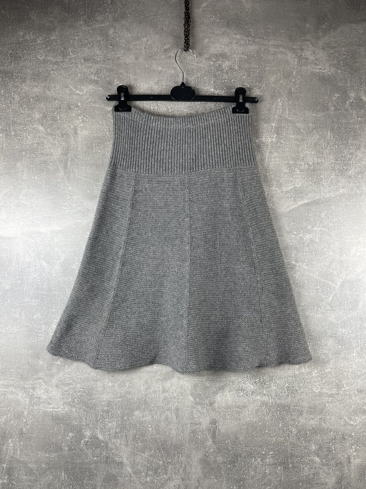 Fabiana Filippi Fabiana Filippi Cashmere Knit Flared Skirt Grey Size 27" / US 4 / IT 40 - 5 Thumbnail