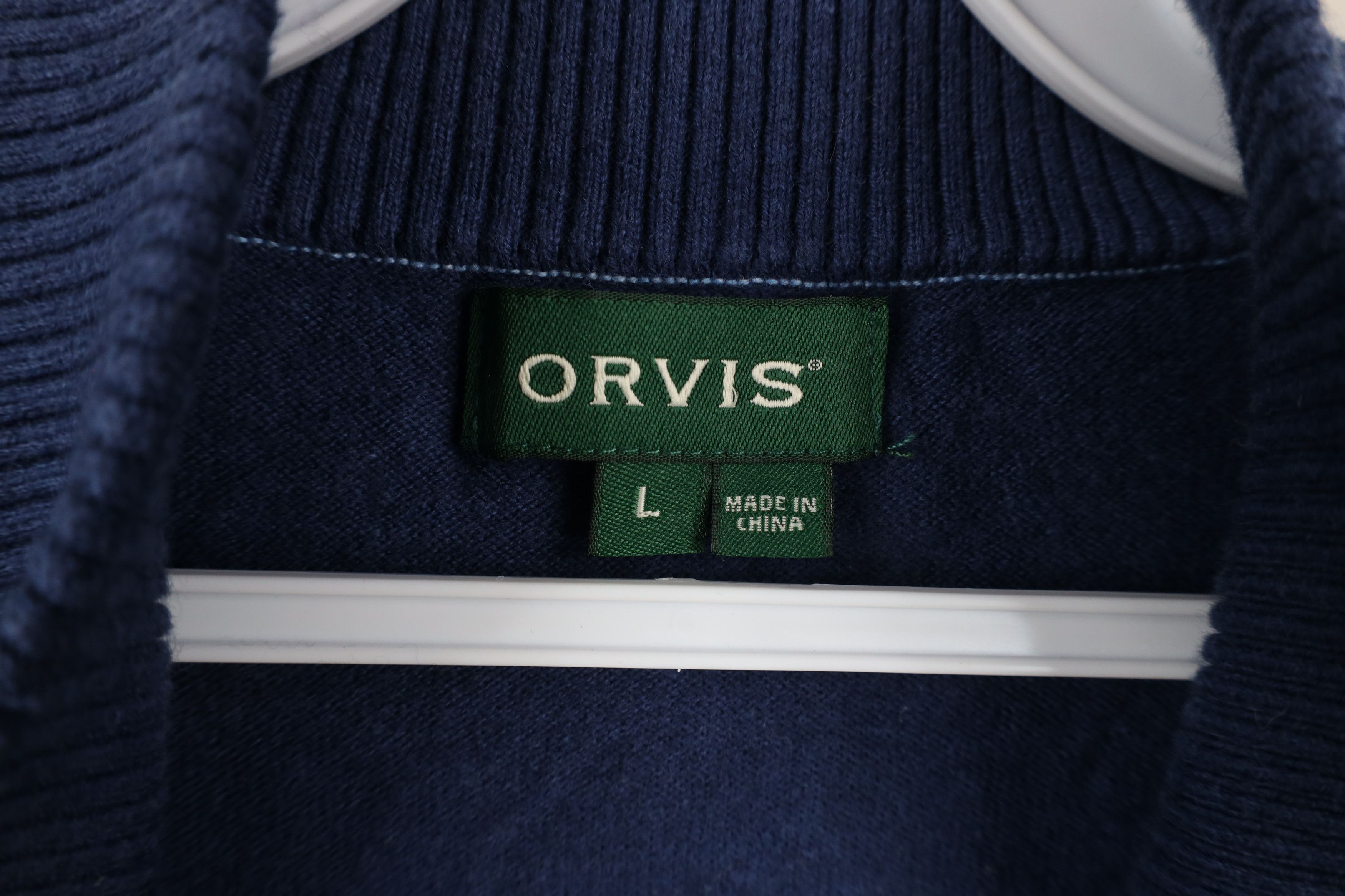 Orvis × Vintage Vintage Orvis Cashmere Blend Knit Half Zip Pullover Sweater Size US L / EU 52-54 / 3 - 6 Thumbnail