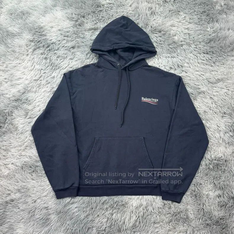 Balenciaga Balenciaga Coca-Cola Hoodie - Navy Blue Size US L / EU 52-54 / 3 - 1 Thumbnail