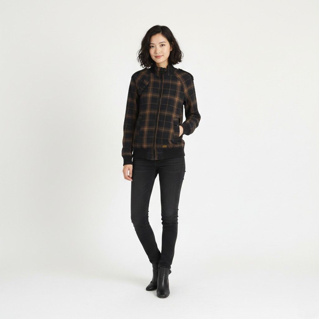 G-Star G-Star Raw Denim Women M Jacket Brown Astron Check 1801 Size M / US 6-8 / IT 42-44 - 1 Thumbnail
