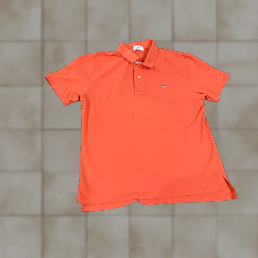 Southern Tide Southern Tide The Skipjack Polo Shirt Mens L Orange Cotton Casual Logo Polo Short Sleeve Size US L / EU 52-54 / 3 - 1 Thumbnail
