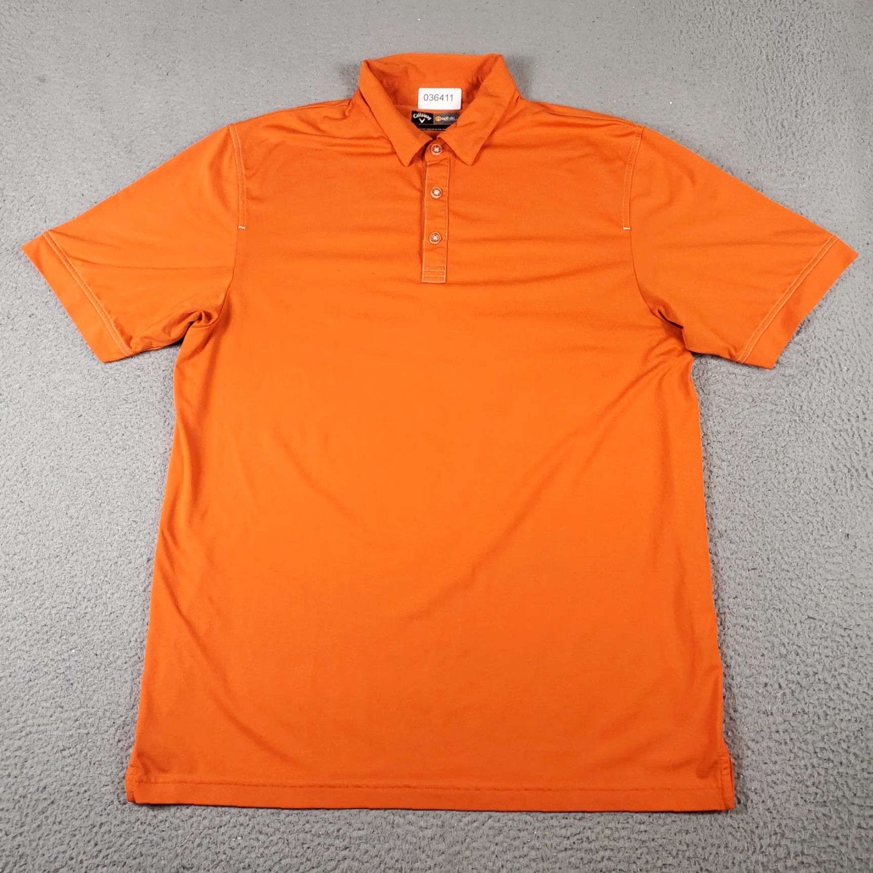 Callaway Callaway Polo Shirt Mens Large Orange Opti Fit Golf Casual Short Sleeve Shirt Polo Mens L Orange Callaway Golf Polo Shirt Size US L / EU 52-54 / 3 - 3 Thumbnail