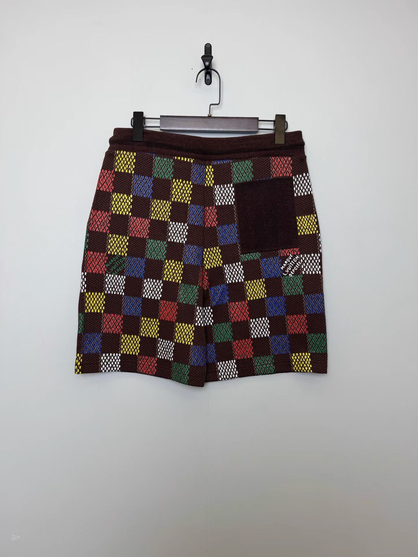 Louis Vuitton Louis Vuitton SS25 DAMIER Checkerboard Knit Shorts K36 Size US 33 - 2 Thumbnail