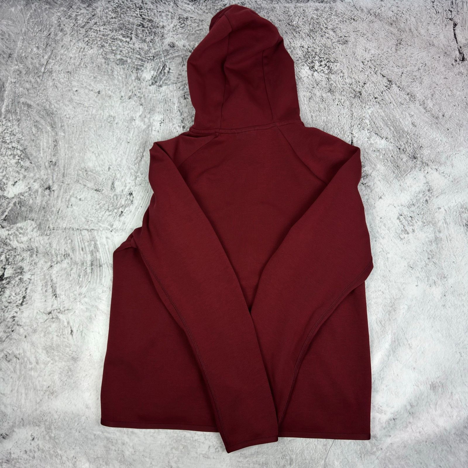 Nike Nike Tech Fleece Men's Red Cotton Spellout Full Zip Hoodie M Size US M / EU 48-50 / 2 - 10 Thumbnail