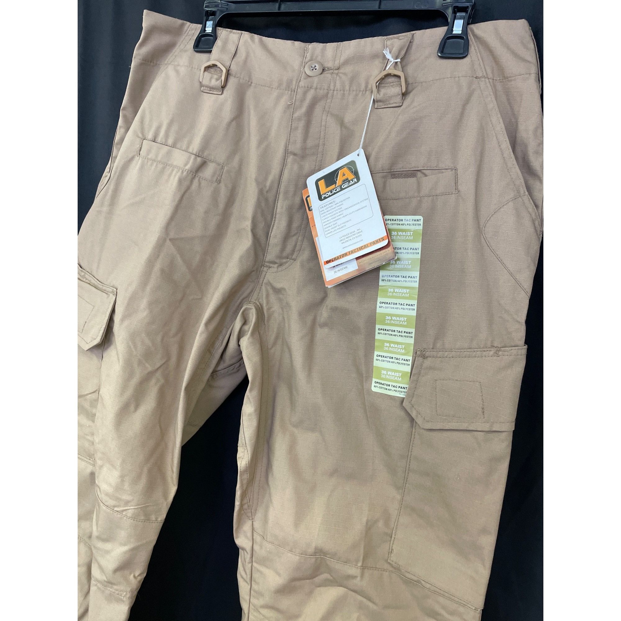 Other LAPG Tactical Pants Men's Tan Cargo Size 36 x 36 SKU 4993 Size US 36 / EU 52 - 2 Thumbnail