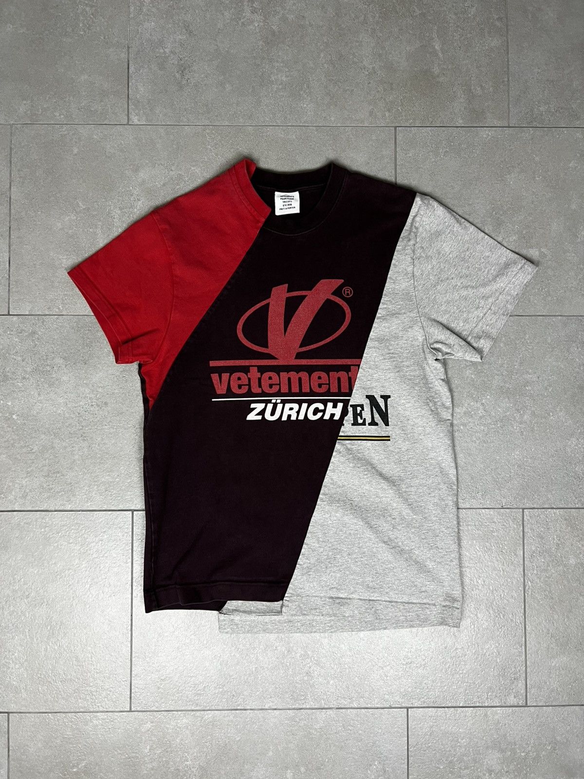 Vetements VETEMENTS Split Zürich T-shirt | Grailed