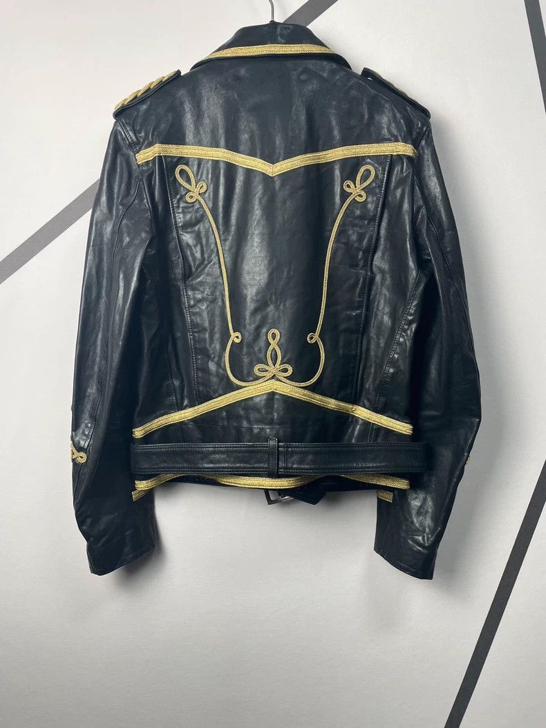 Saint Laurent Paris Golden Thread Palace Buffalo Leather Ja