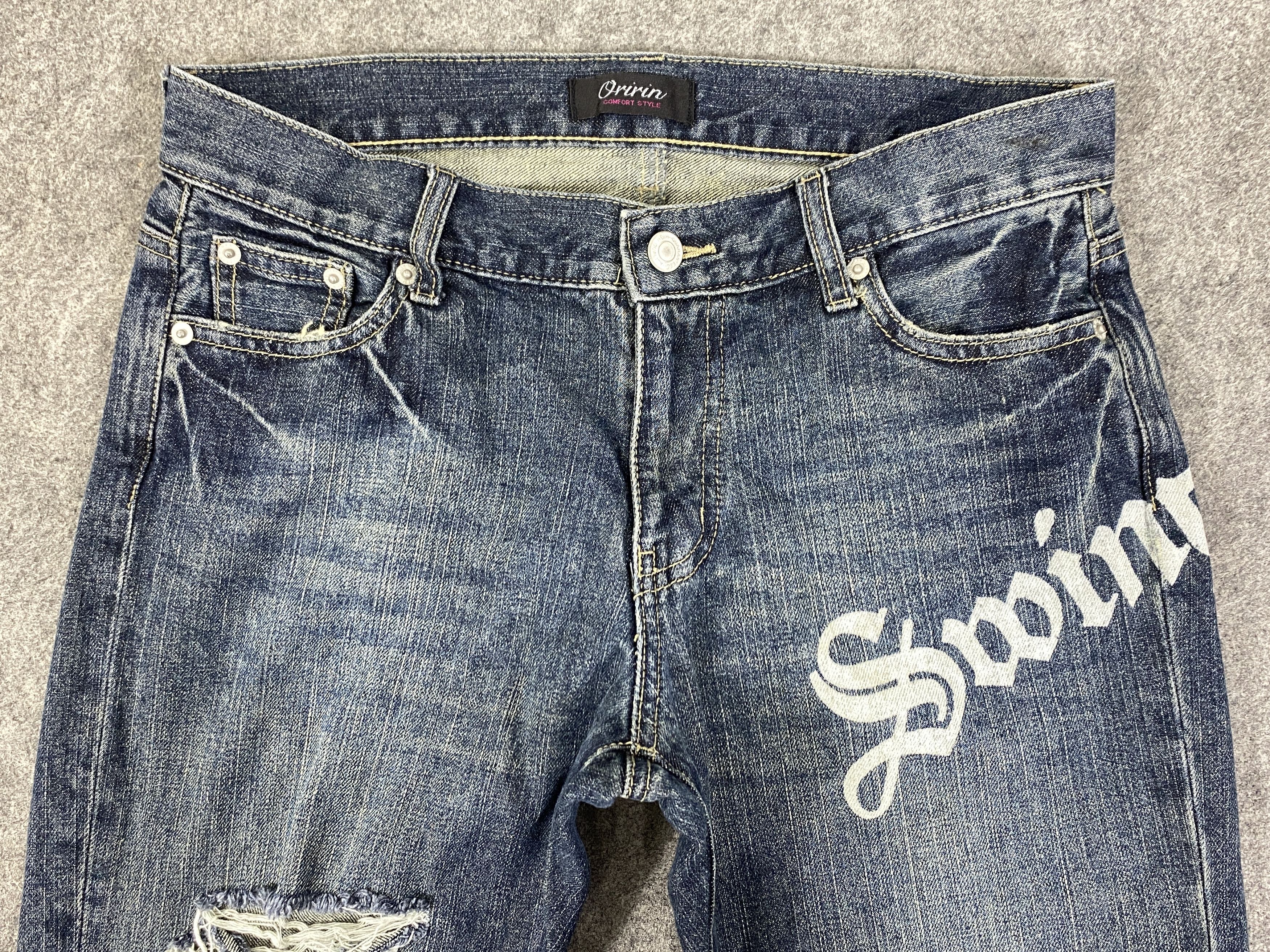 If Six Was Nine Ripped Blue Vintage Oririn Jeans 31x30 - JN3253 Size US 31 - 3 Thumbnail