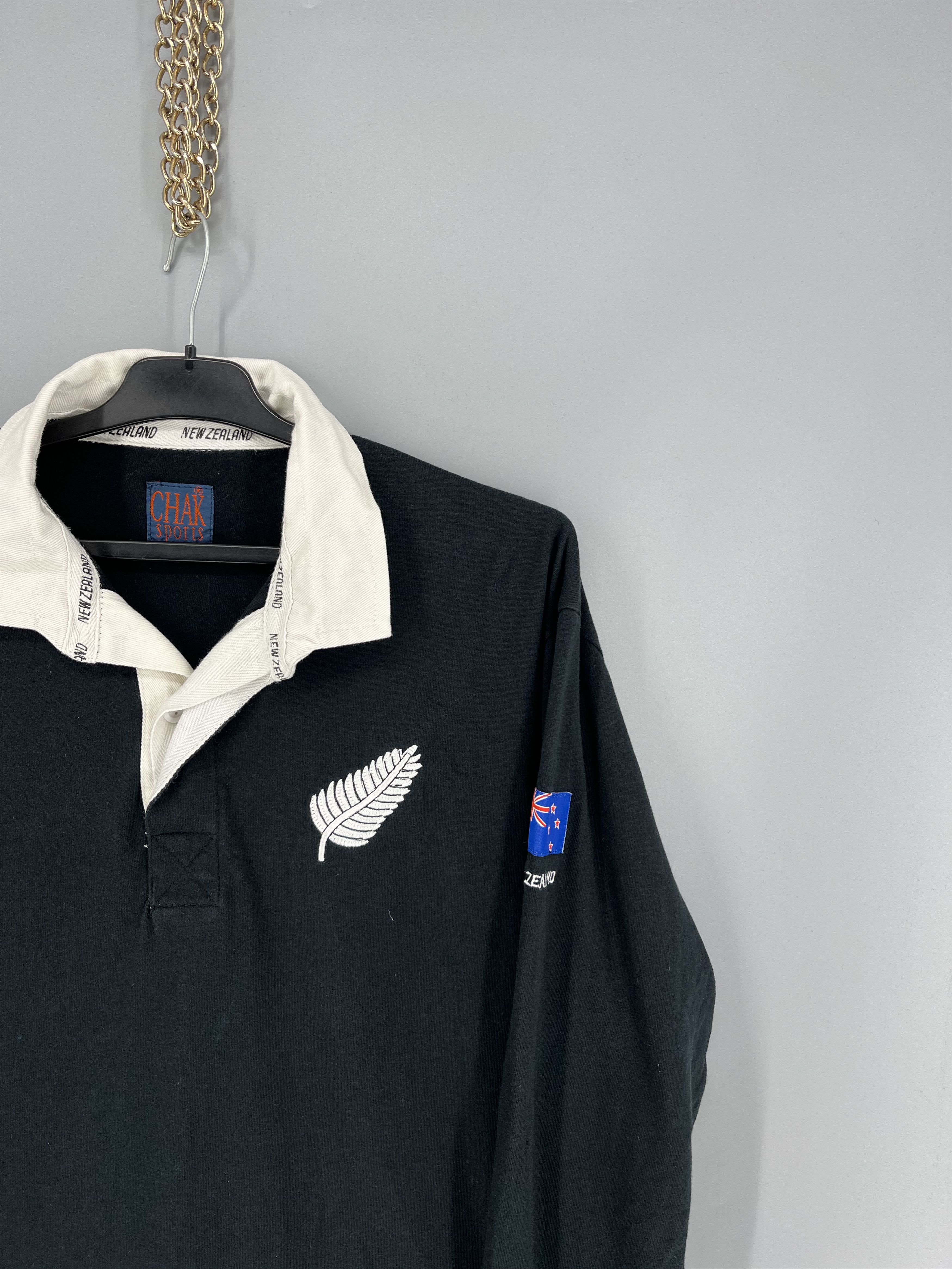 Canterbury of New Zealand Vintage 80-90`s New Zealand Rugby Union Shirt Cotton Traders Size US M / EU 48-50 / 2 - 5 Thumbnail