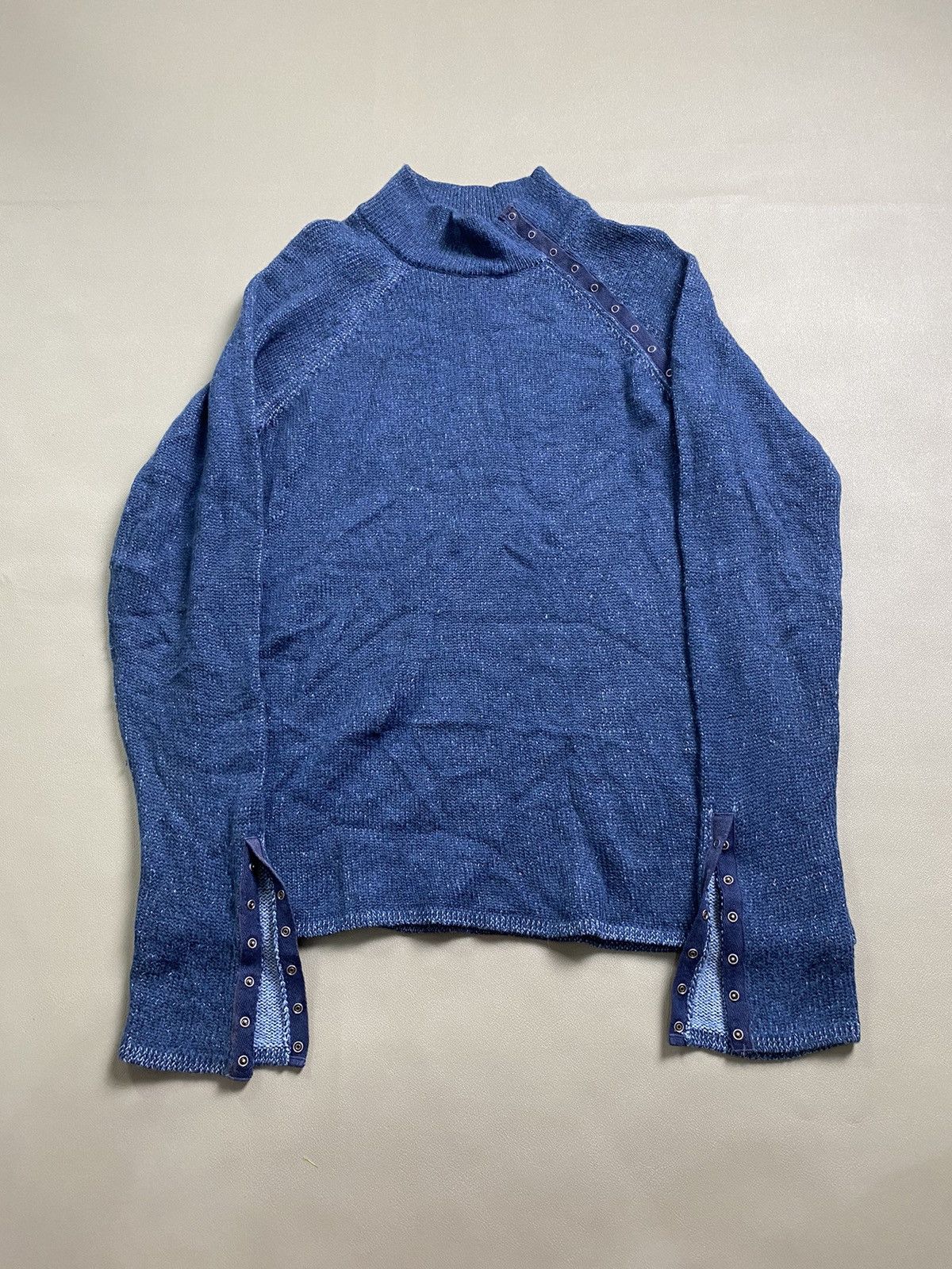 14th Addiction × Armani Exchange × If Six Was Nine Armamani Exchange Asymmetrical Button Wool Longsleeve Size US L / EU 52-54 / 3 - 2 Thumbnail