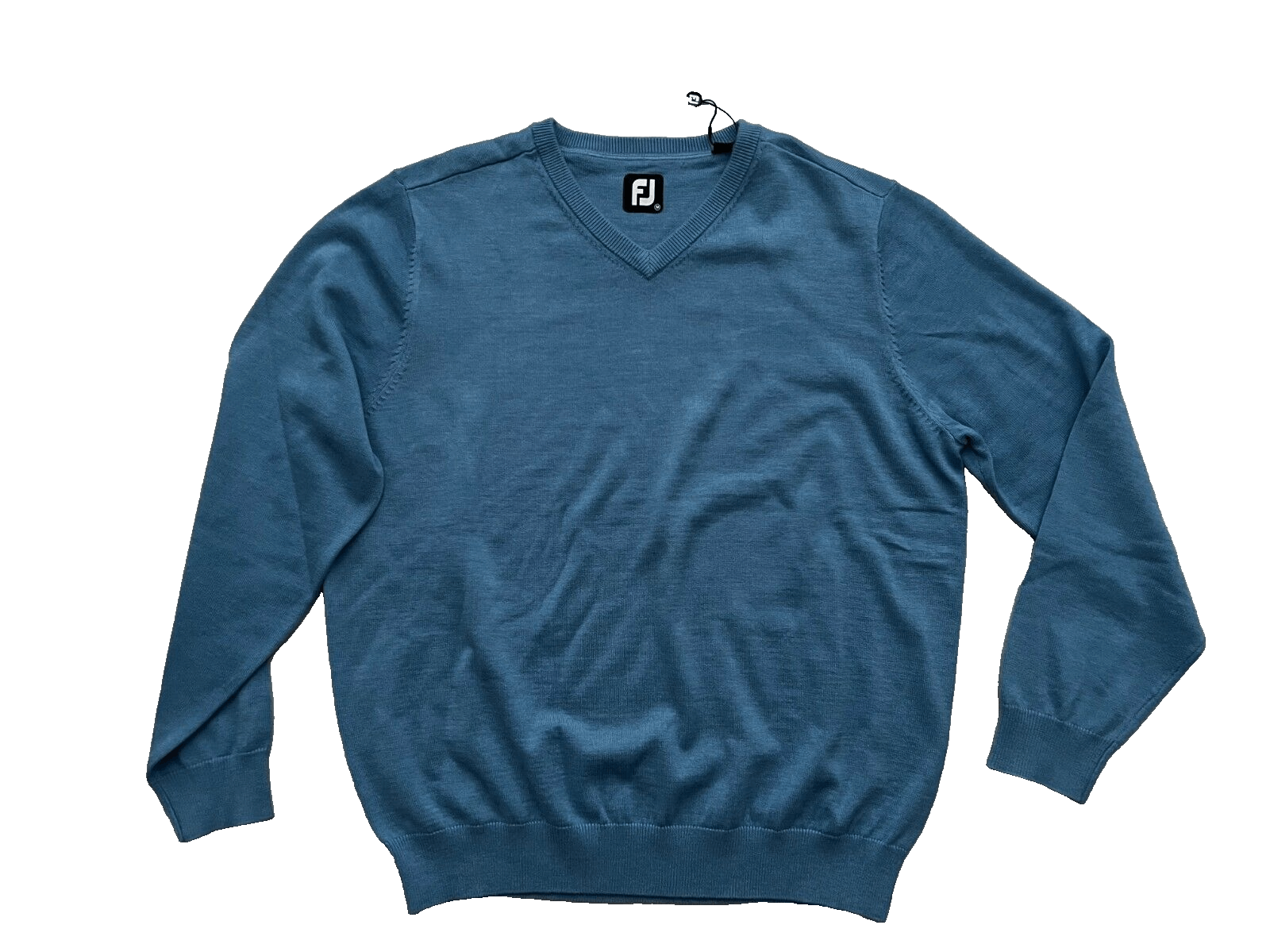 Footjoy FootJoy Wool Blend V-Neck Pullover Sweater Blue ( M ) Size US M / EU 48-50 / 2 - 1 Thumbnail