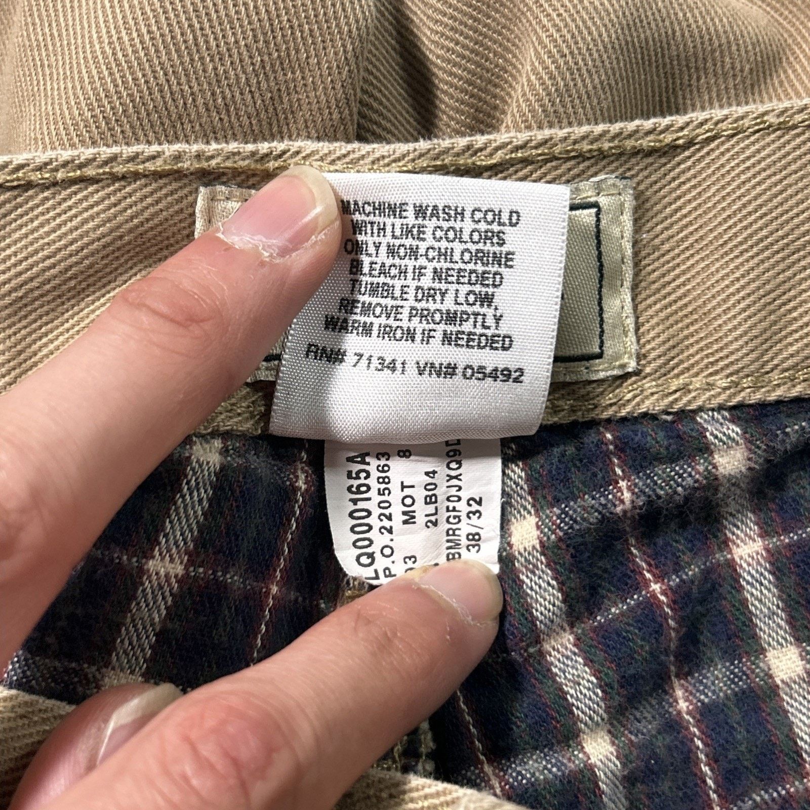 L.L. Bean LL Bean Flannel Lined Straight Jeans 38x32 Plaid Outdoors Size US 38 / EU 54 - 13 Thumbnail
