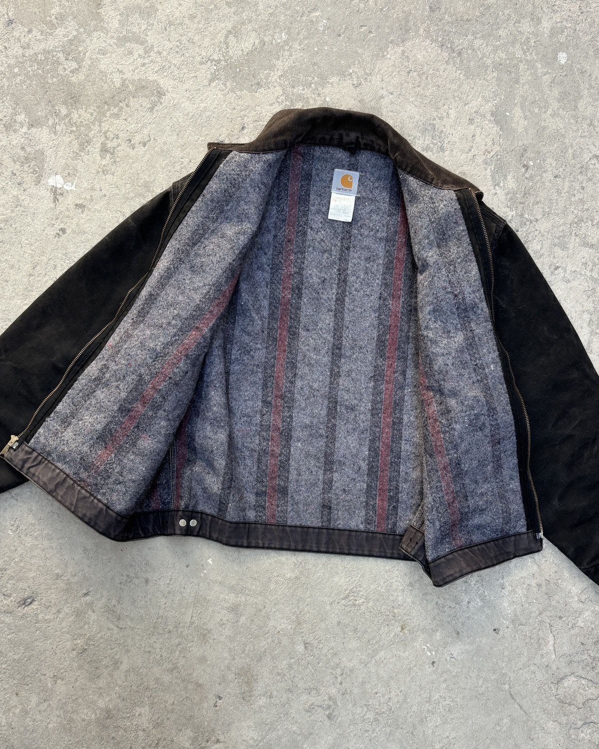 Carhartt Vintage Carhartt Detroit Jacket Faded Black Size US XL / EU 56 / 4 - 7 Thumbnail