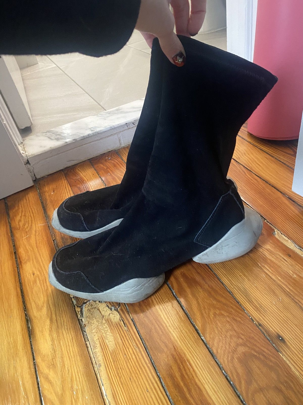 Rick Owens Rick Owens Suede Sock Boots Size US 9 / EU 42 - 3 Thumbnail