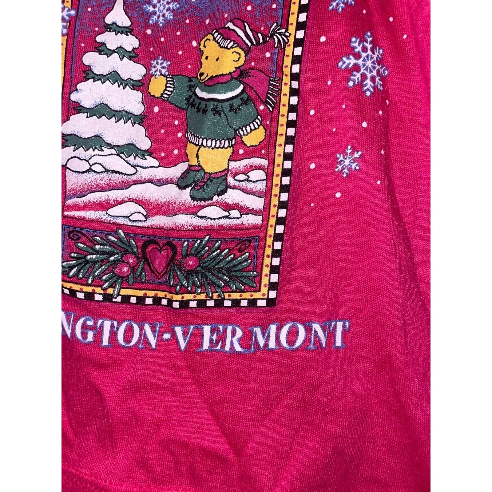 Jerzees 1990s Youth Killington Vermont Bear Shirt Children XS 2-4 Size XS / US 0-2 / IT 36-38 - 5 Thumbnail