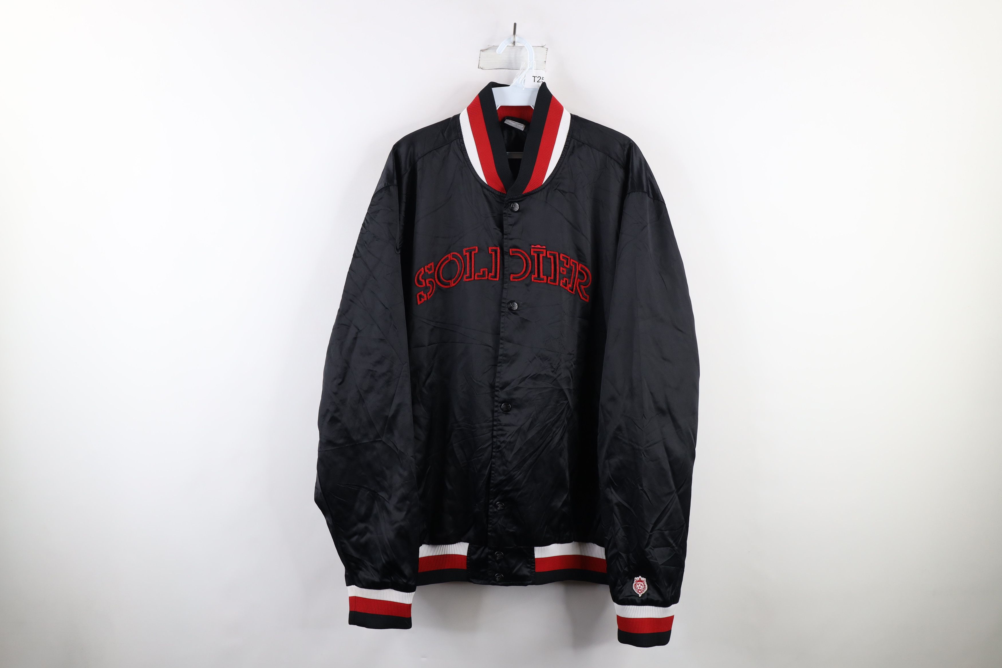 Nike Vintage Nike Lebron Out Soldier Satin Bomber Jacket Black Size US XL / EU 56 / 4 - 1 Thumbnail