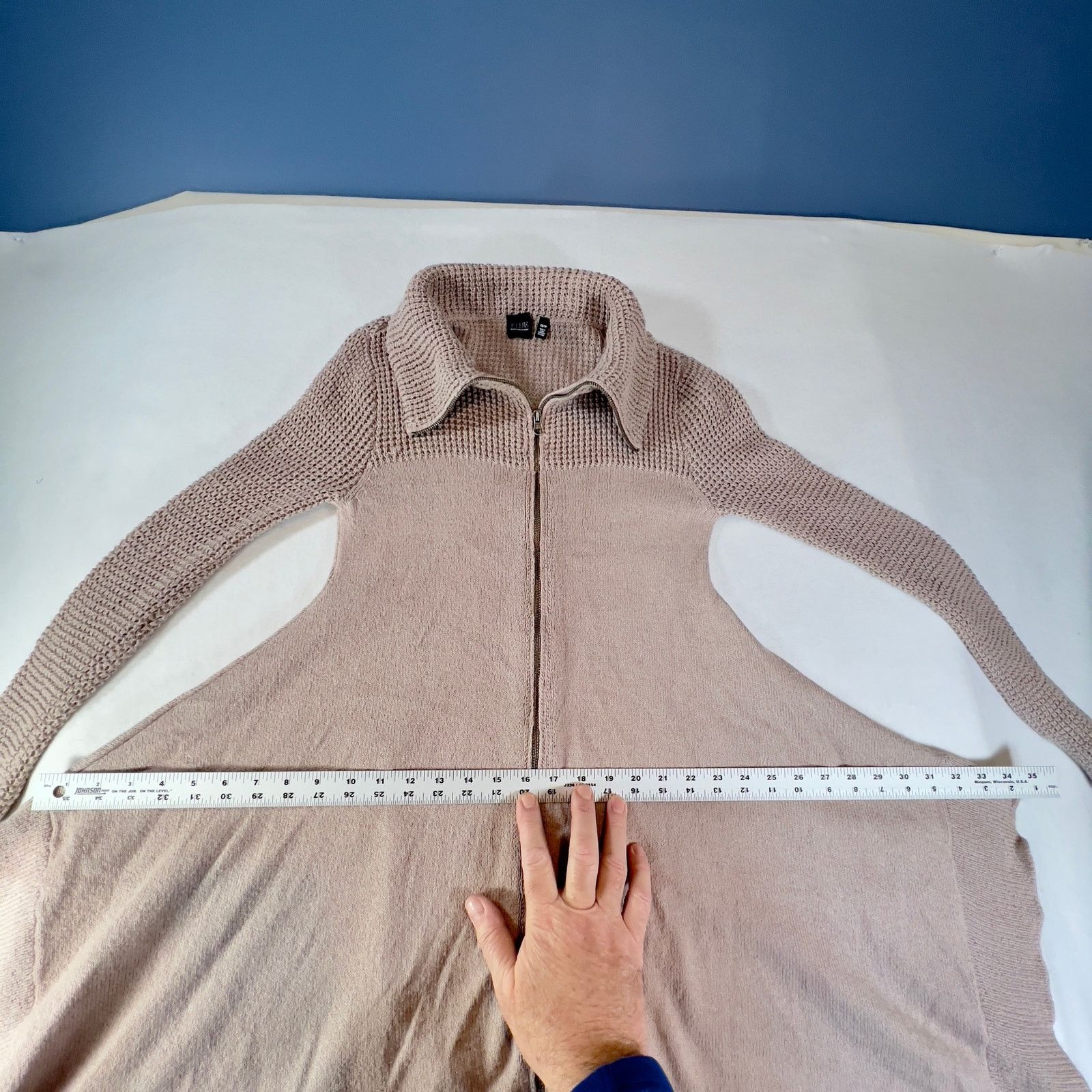 Other Blue Saks Fifth Ave Tunic Sweater Full Zip High Collar XS Size XS / US 0-2 / IT 36-38 - 12 Thumbnail
