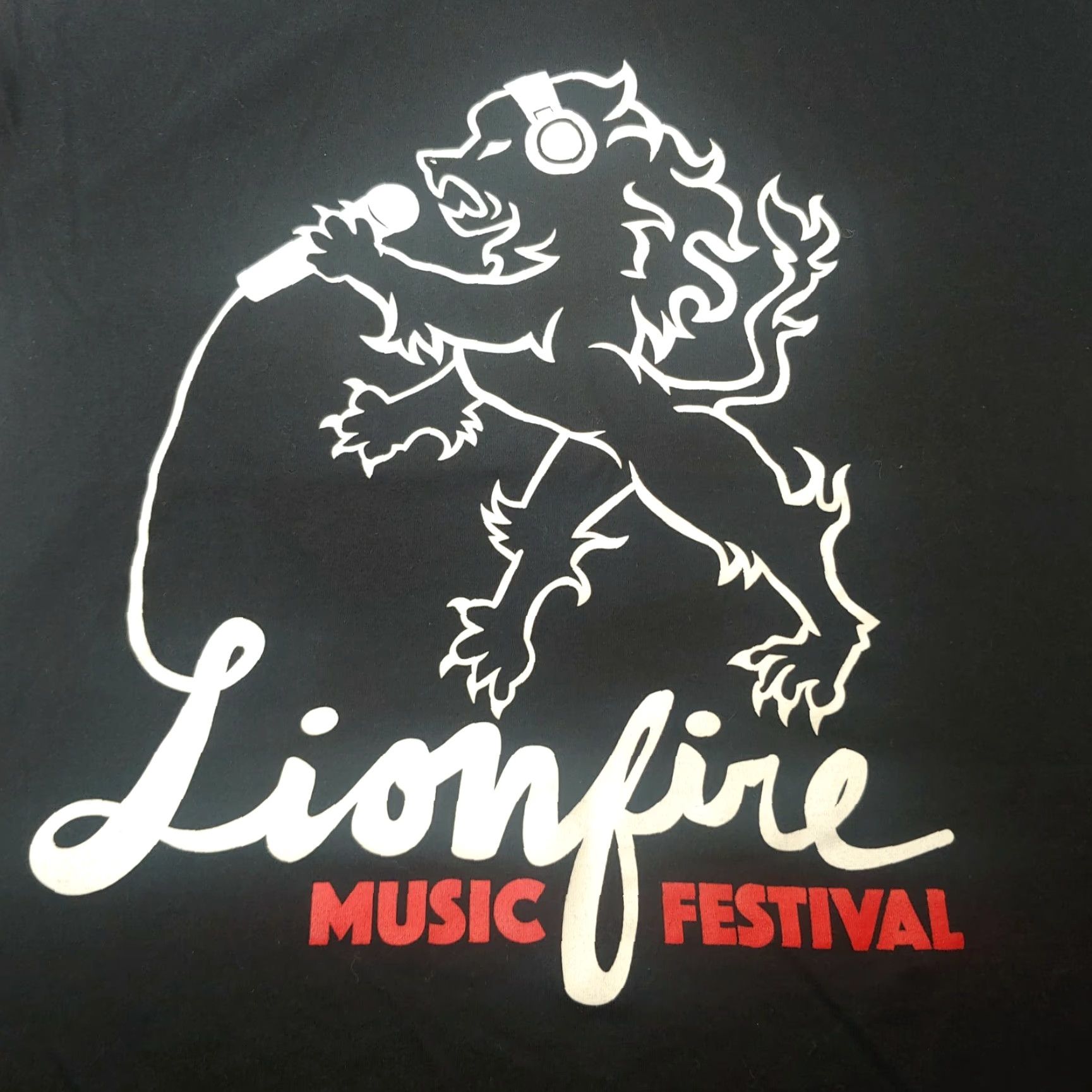 Next Level LionFire Music Festival Shirt Medium Pyrotechnics Fireworks PA Music Black Size US M / EU 48-50 / 2 - 2 Thumbnail