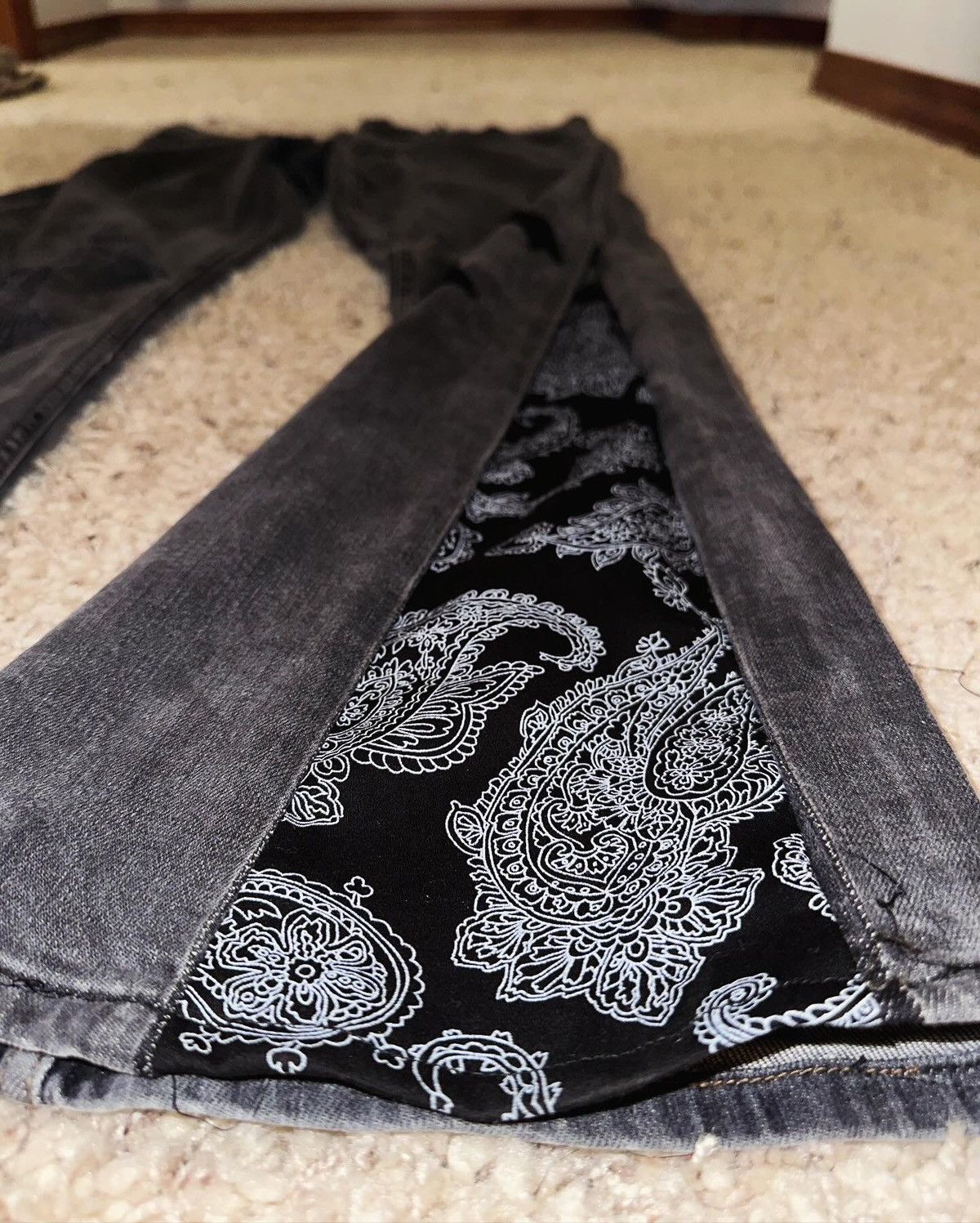Vintage Flared Custom Jeans Size US 32 / EU 48 - 3 Thumbnail