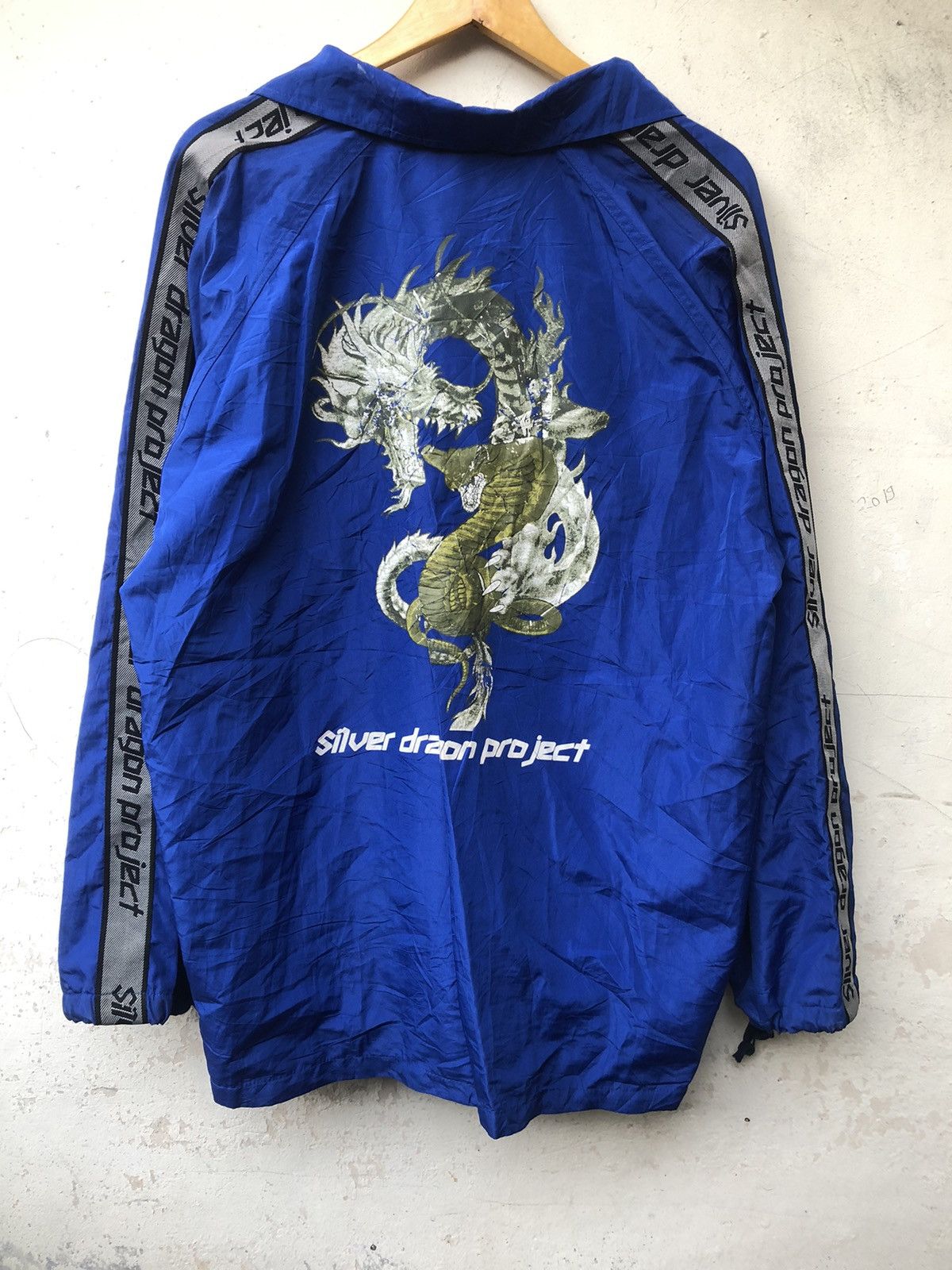 20471120 × If Six Was Nine × Japanese Brand Rare item Silver Dragon Project Big Logo Light Jacket Size US L / EU 52-54 / 3 - 2 Thumbnail