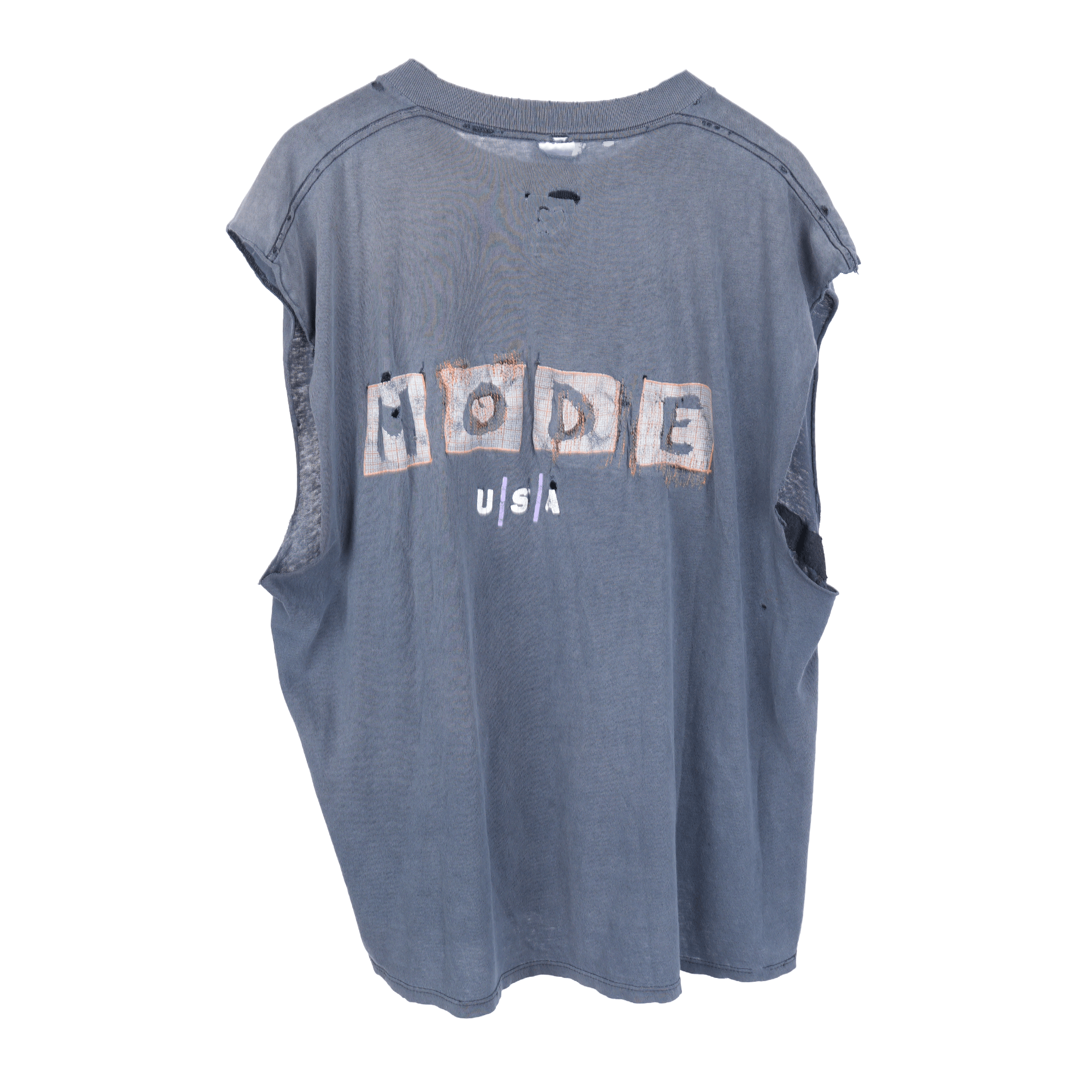 Vintage THRASHED DEPECHE MODE CUT OFF Size US XL / EU 56 / 4 - 2 Thumbnail