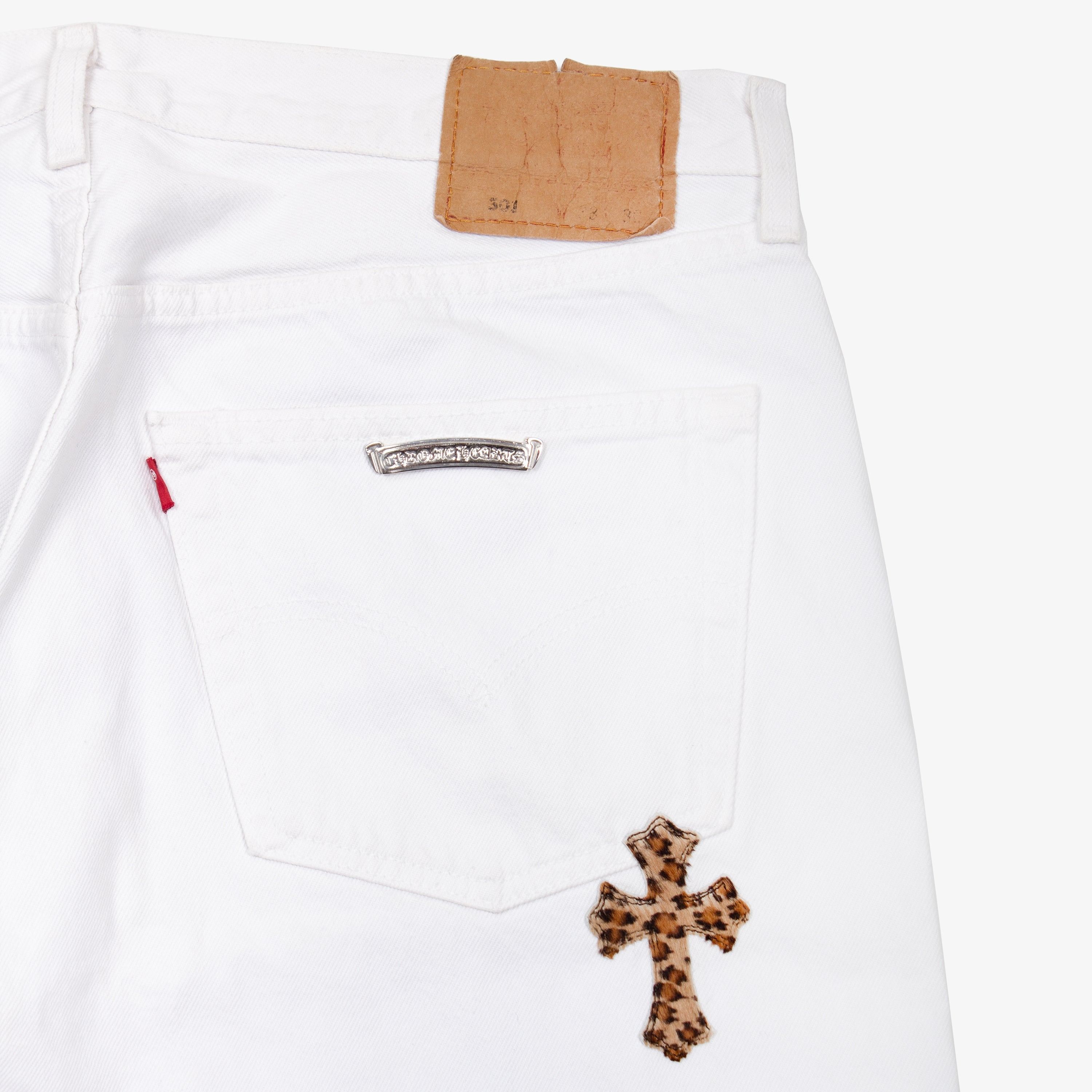 Chrome Hearts CHROME HEARTS LEOPARD CROSS PATCH DENIM JEANS Size US 34 / EU 50 - 5 Thumbnail