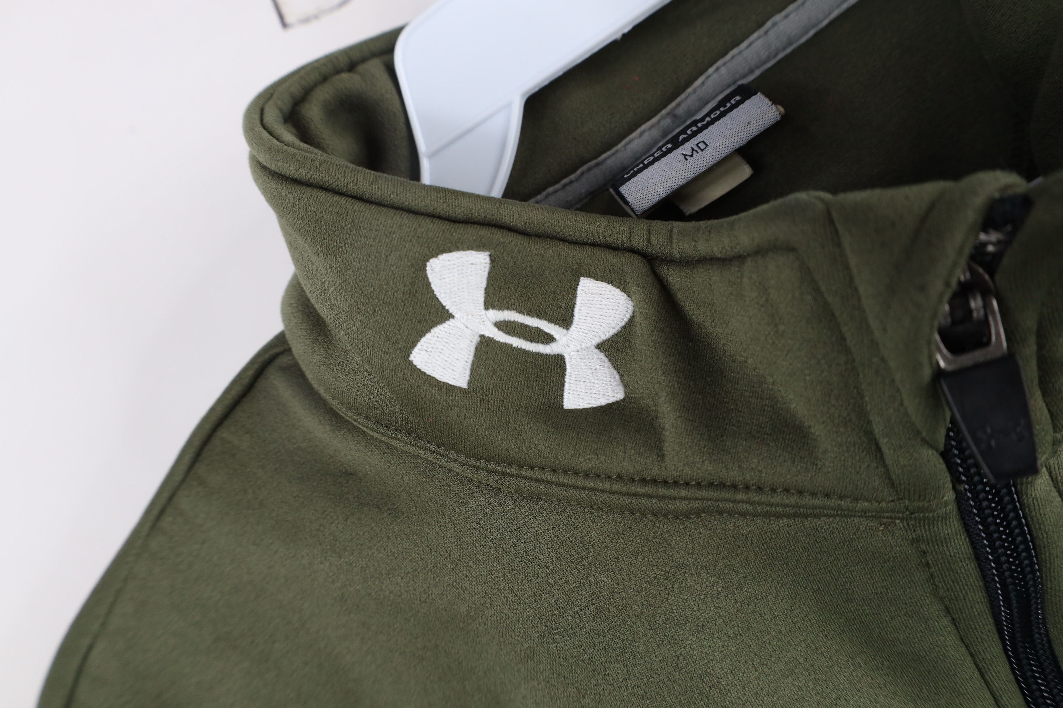 Under Armour × Vintage Vintage Under Armour Half Zip Pullover Sweatshirt Green Size US M / EU 48-50 / 2 - 5 Thumbnail