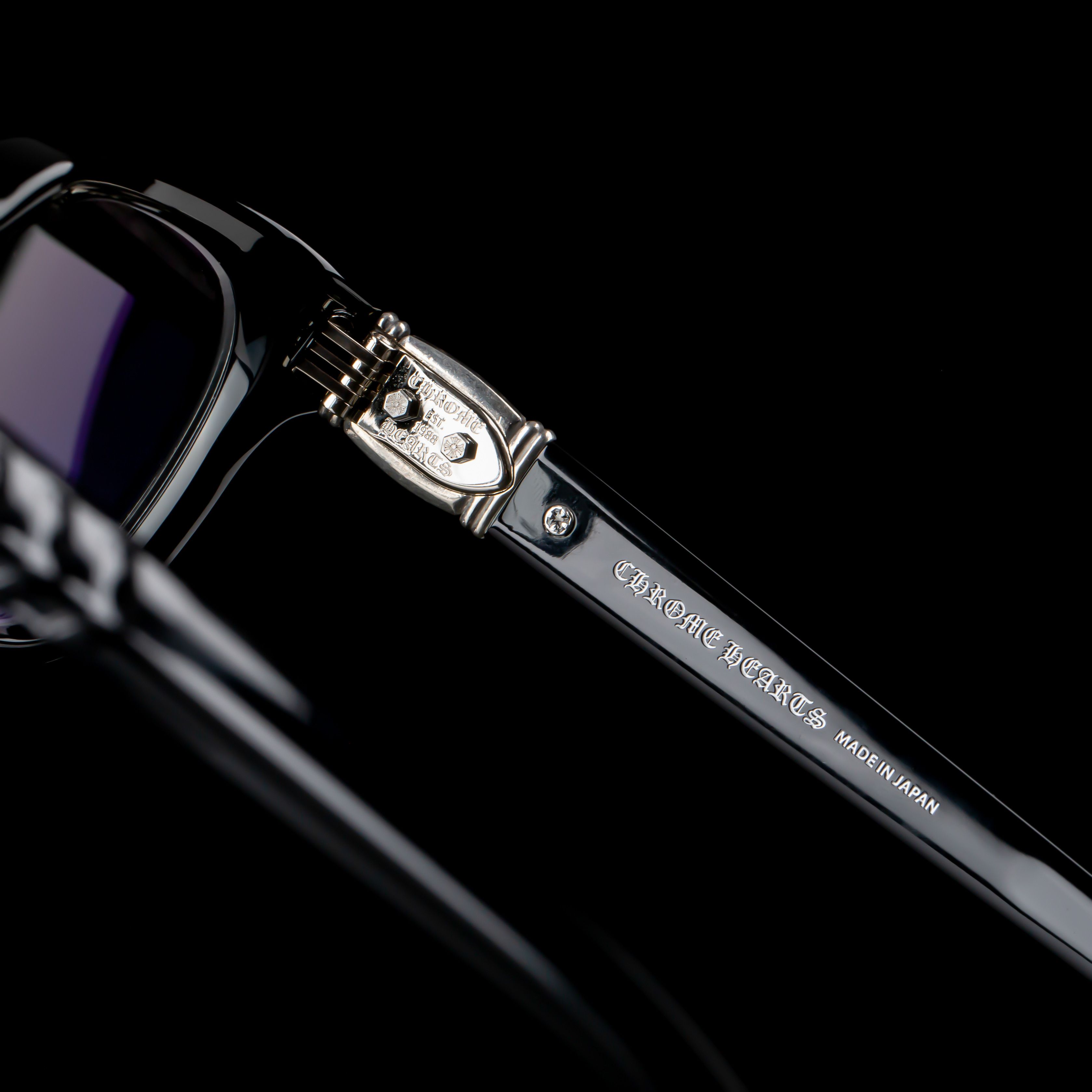 Chrome Hearts CHROME HEARTS WELL HELL YEAH BLACK GLASSES Size ONE SIZE - 4 Thumbnail
