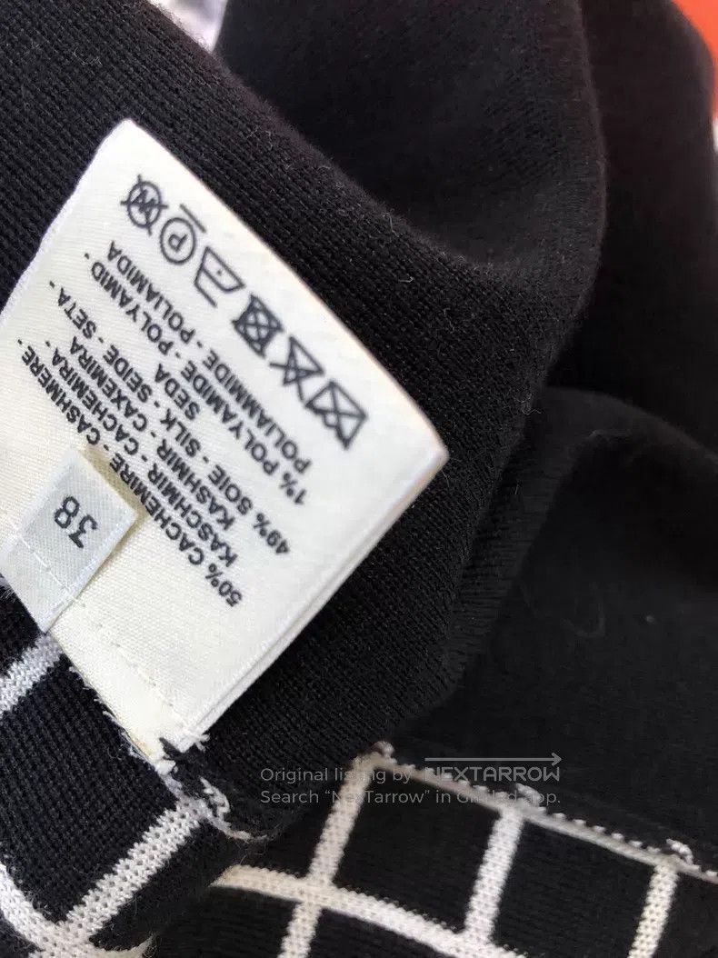 Hermes Hermes Black and White Striped High Neck Knit Top Size XS / US 0-2 / IT 36-38 - 6 Thumbnail
