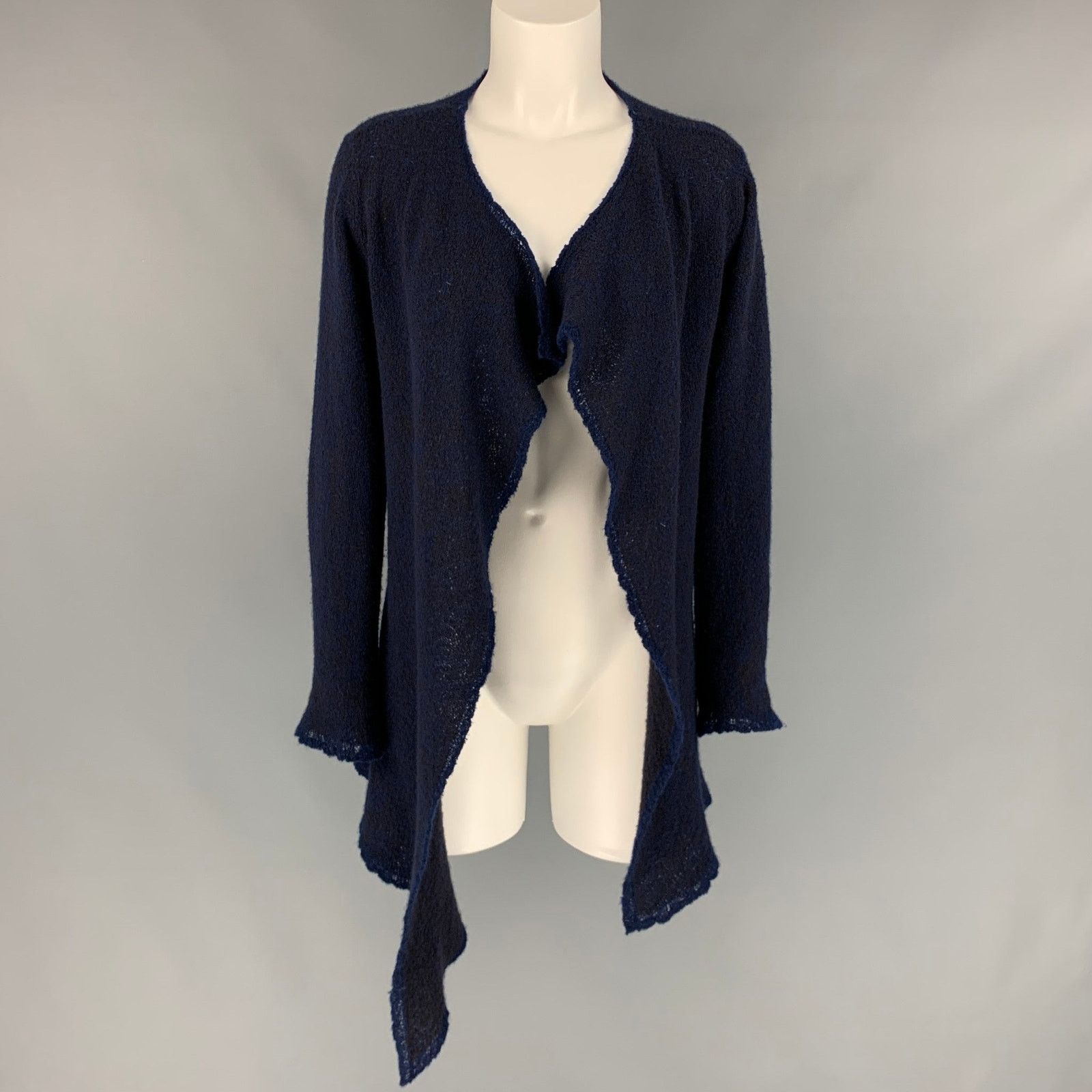 Other LAINEY S Navy & Purple Cashmere Blend Open Front Cardigan Size S / US 4 / IT 40 - 1 Thumbnail