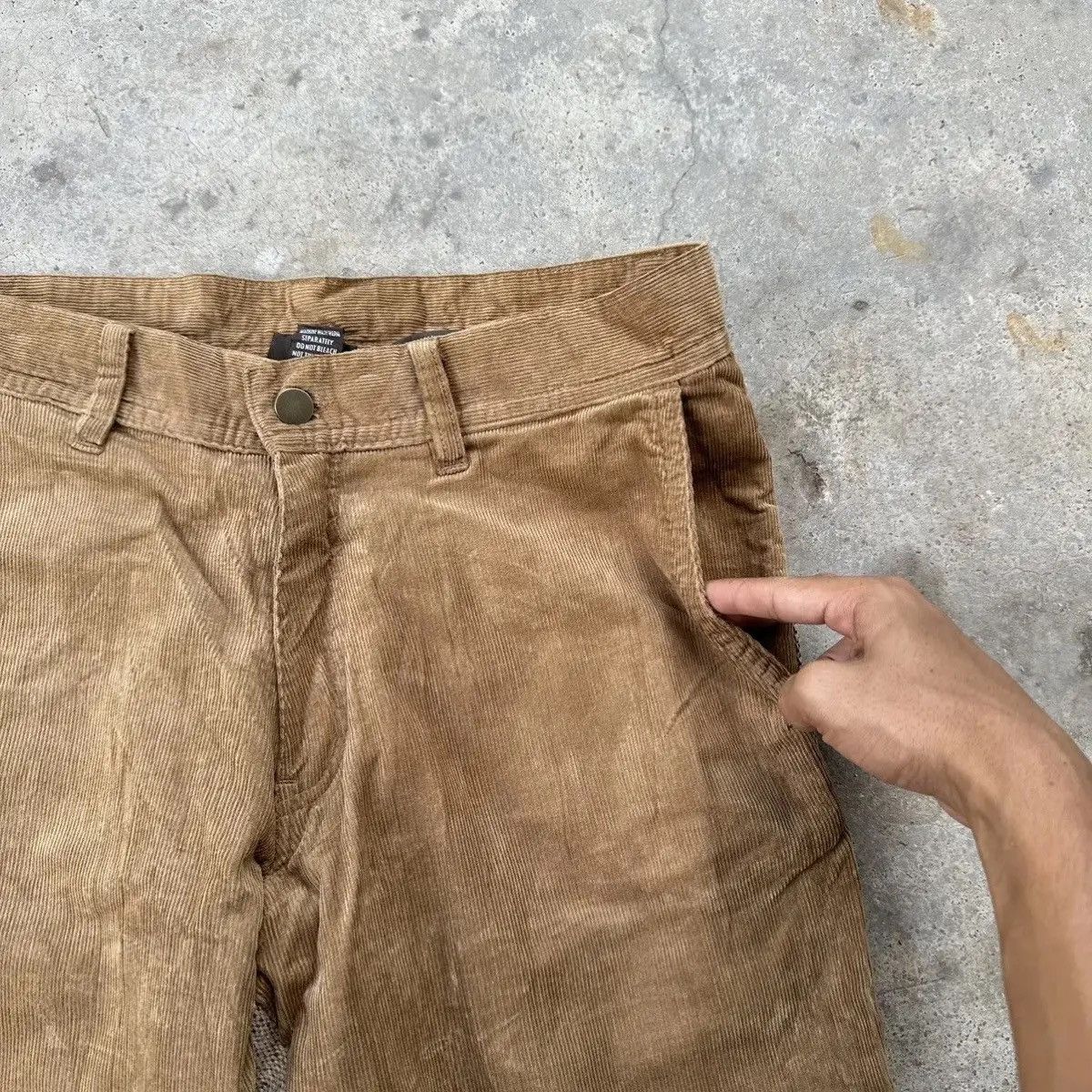Vintage RARE!! FLARE/BOOTCUT JAPANESE VTG W31 L31 QUE CORDUROY PANTS Size US 31 - 5 Thumbnail