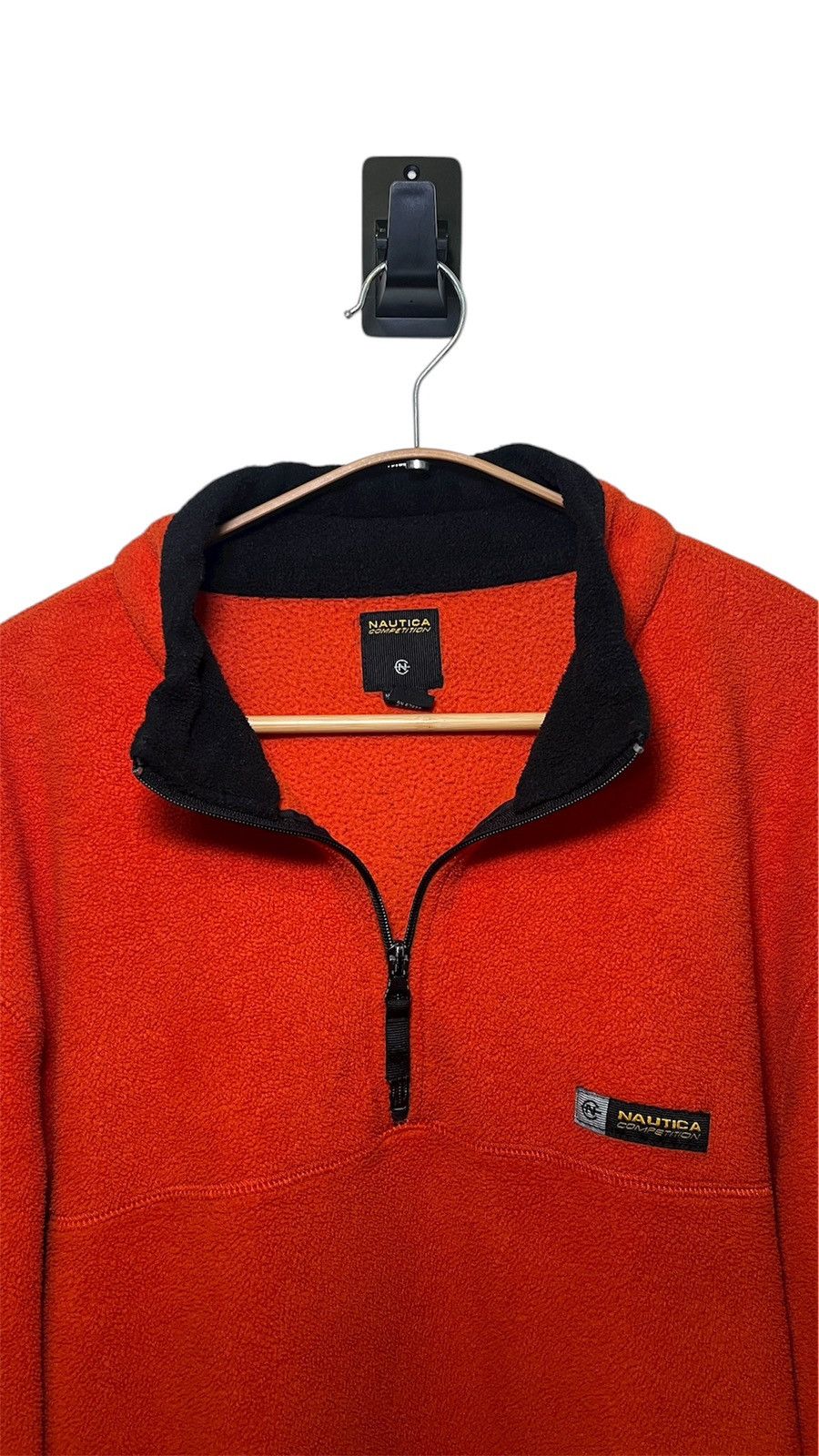 Nautica Y2K Nautica Competition Red Fleece Quarter Zip Pullover Size US L / EU 52-54 / 3 - 1 Thumbnail