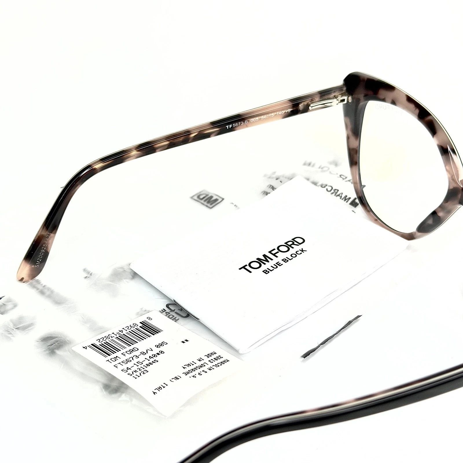 Tom Ford TOM FORD TF5673B 005 Black Purple Blue Block 5673 FT5673 Size ONE SIZE - 6 Thumbnail