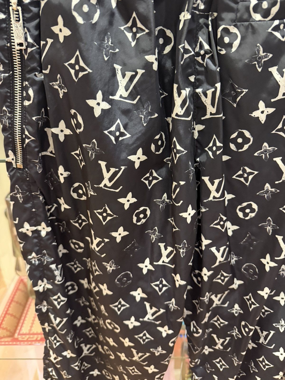 Louis Vuitton Louis Vuitton Monogram Nylon Pants - Black/White Size US 26 / EU 42 - 3 Thumbnail