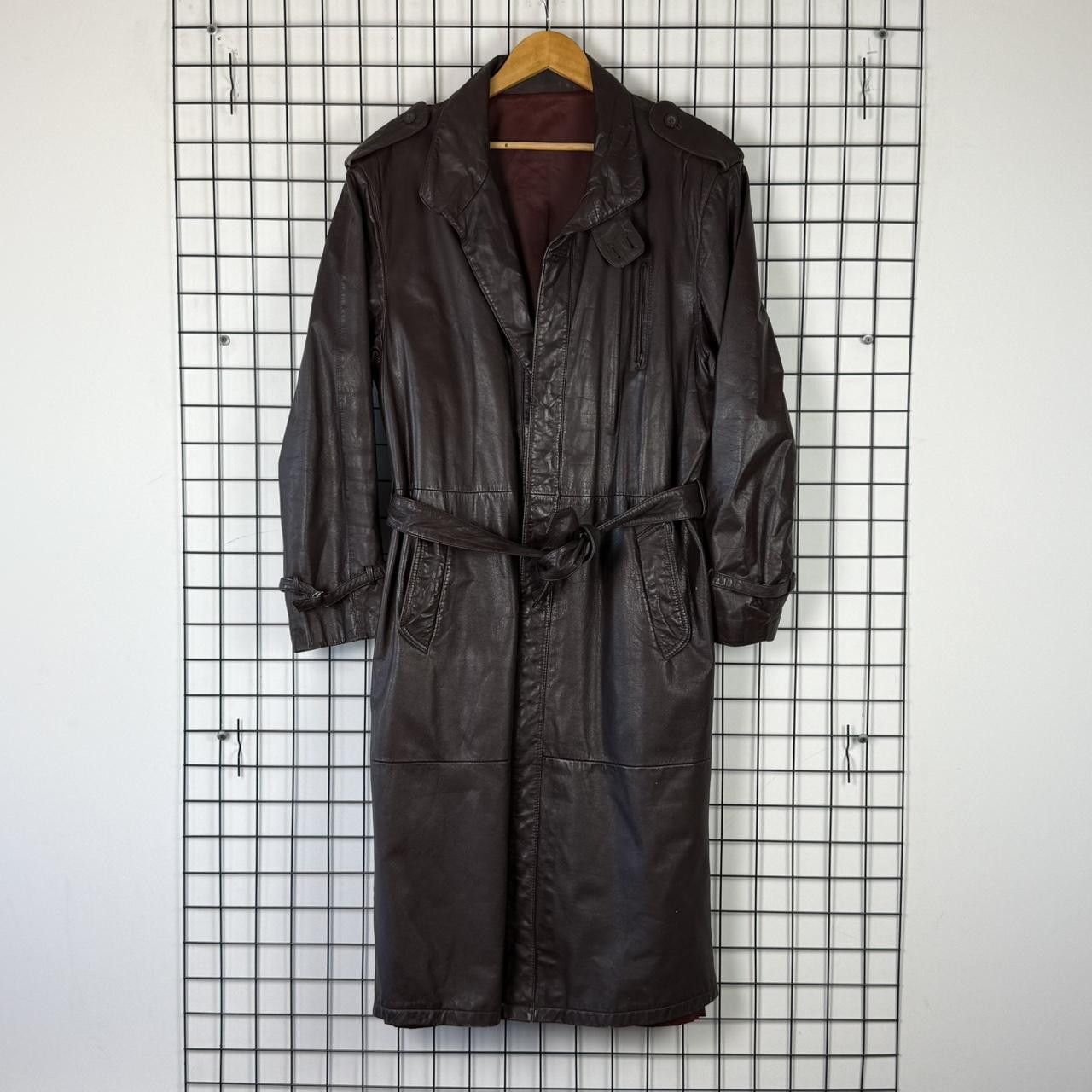 Vintage Real Leather Maxi Coat Dark Brown Vintage Size US L / EU 52-54 / 3 - 1 Thumbnail