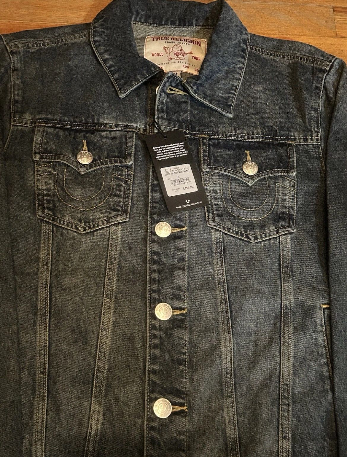 True Religion True Religion Men’s Jesse SN Trucker Jacket Size Small Size US S / EU 44-46 / 1 - 1 Thumbnail