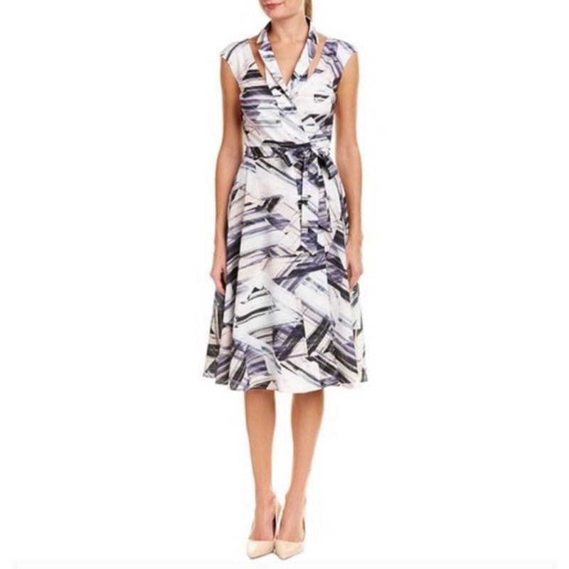Other Alton Gray Cutout Halter Wrap Dress Size 2 Size XS / US 0-2 / IT 36-38 - 1 Thumbnail