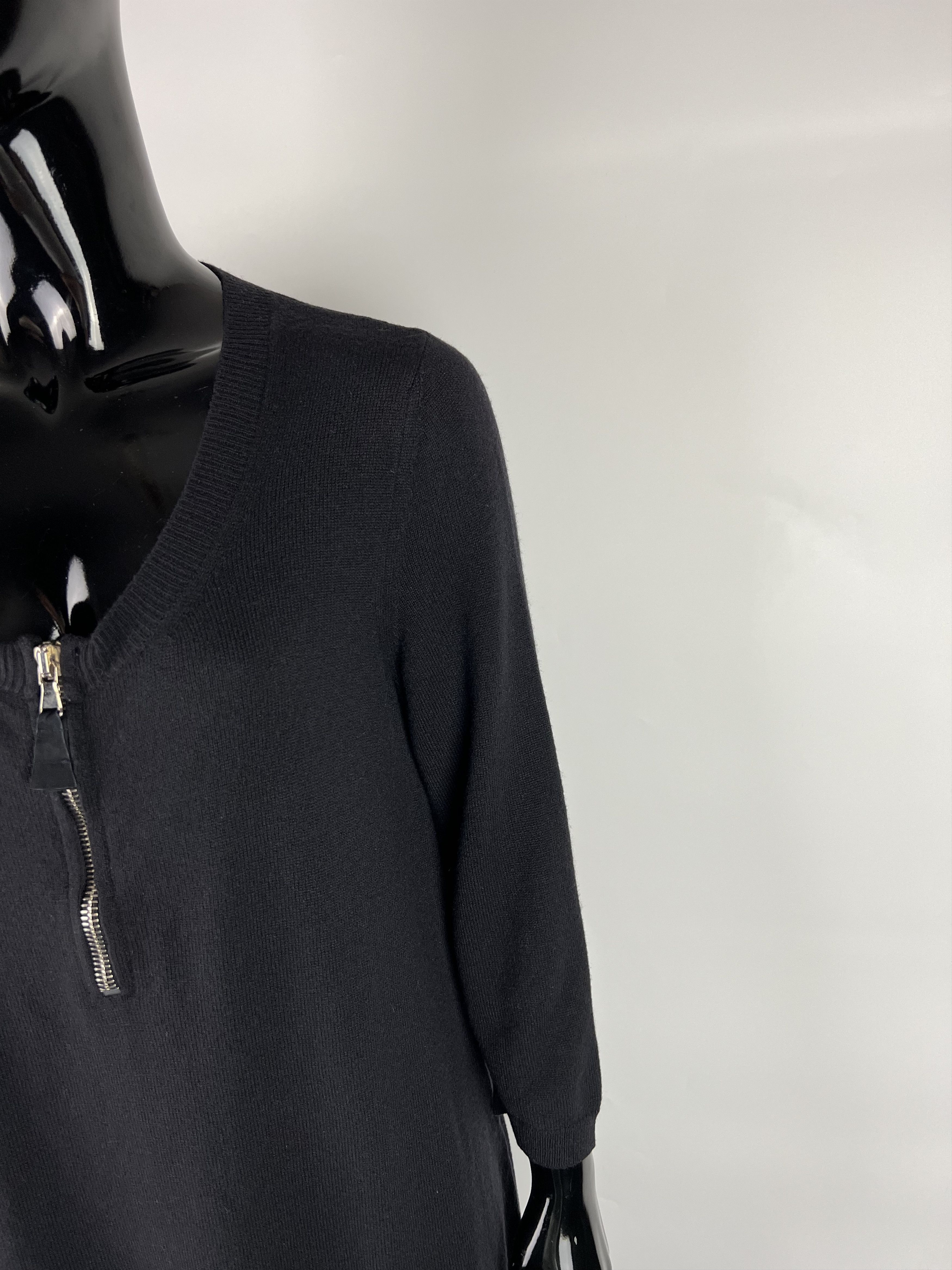 Other Kristensen Du Nord 100% Cashmere 1/4 Zip Tunic Dress Size 3 Size L / US 10 / IT 46 - 3 Thumbnail
