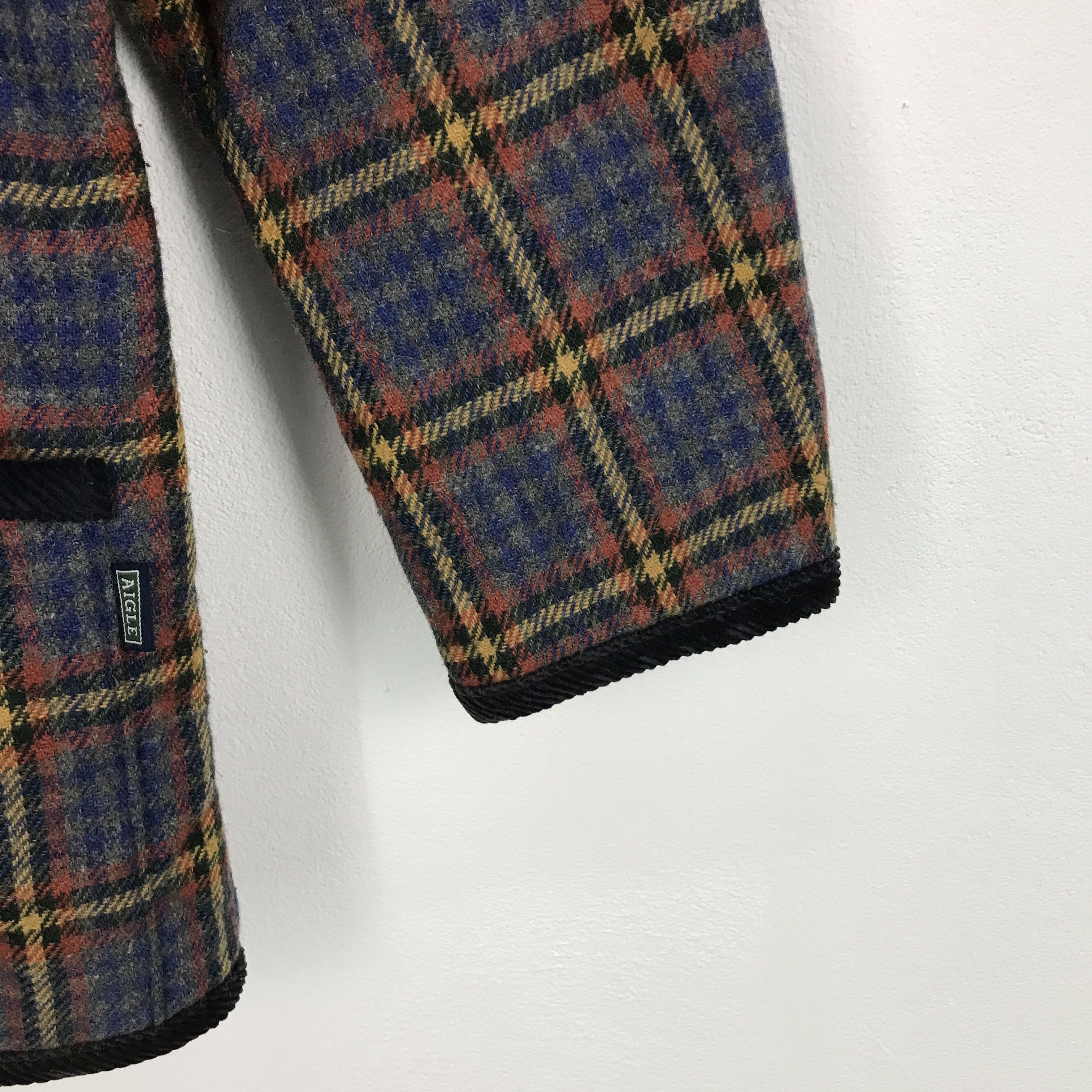 Aigle × Japanese Brand aigle Flannel Snap button wool jacket Size US S / EU 44-46 / 1 - 5 Thumbnail