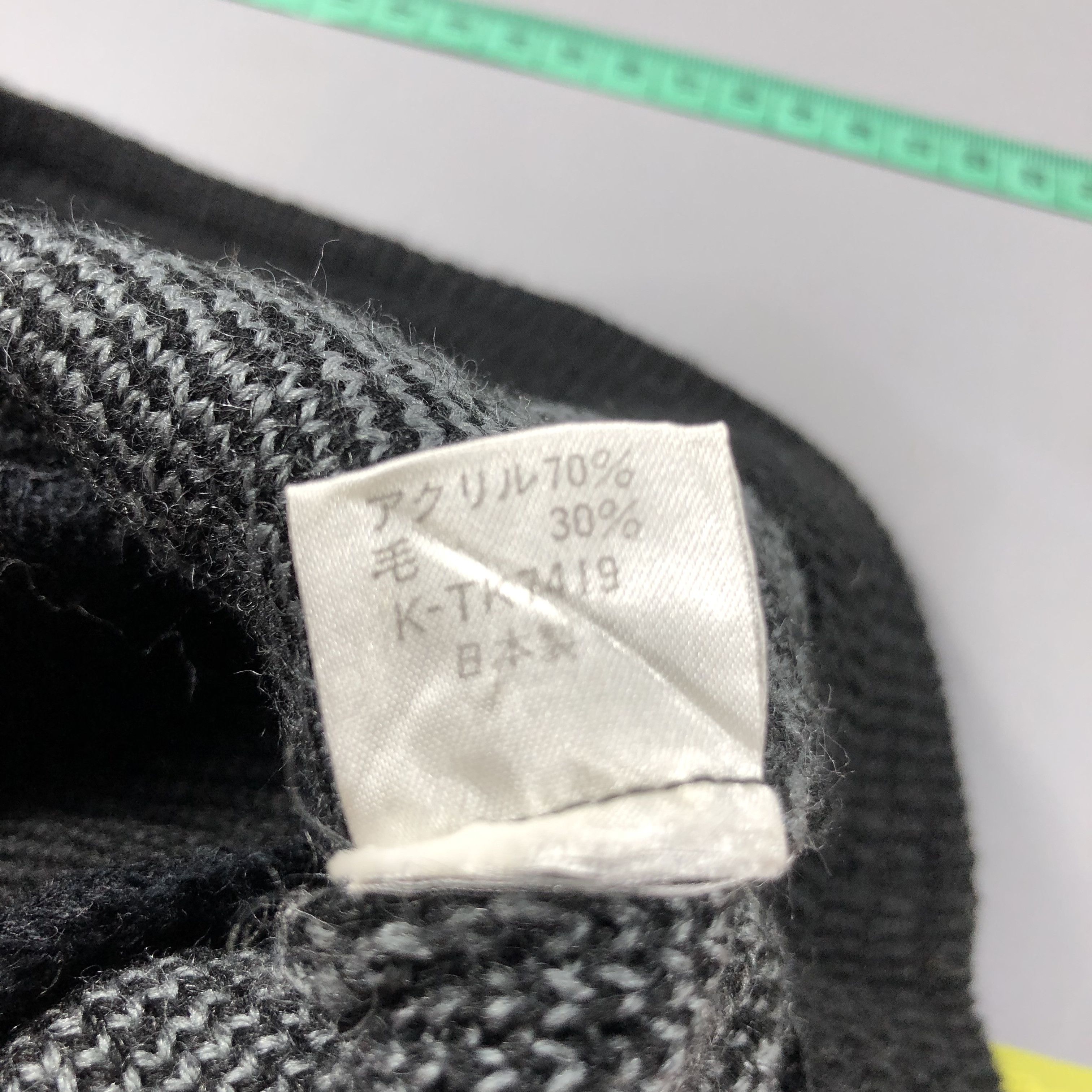 Japanese Brand Unknown Navajo Wool Bucket Hat Beanie Snowcap Snow Hat B835 Size ONE SIZE - 4 Thumbnail