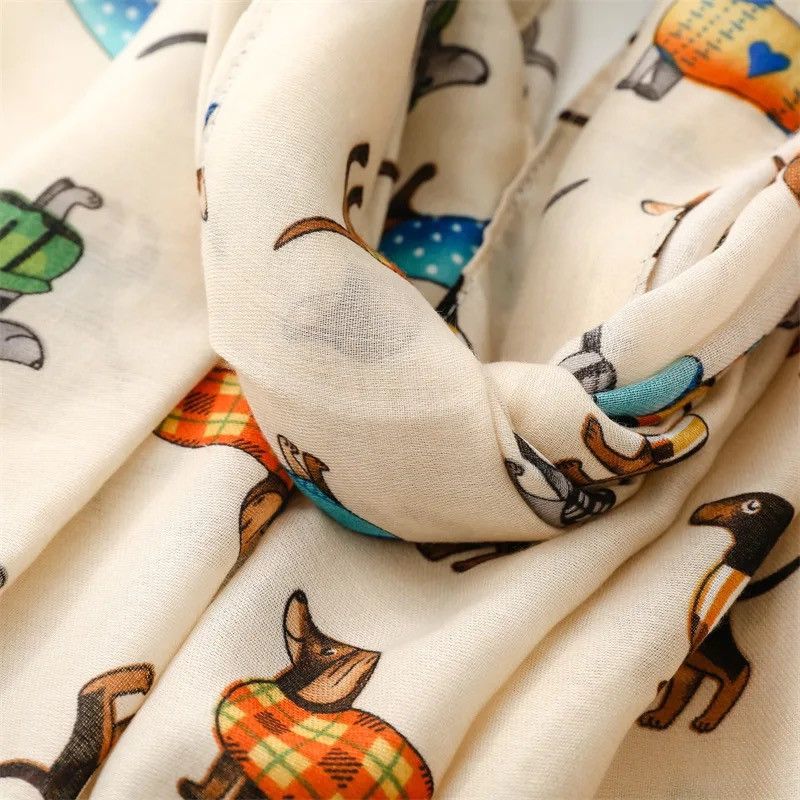 Japanese Brand × Vintage Warm Cotton Animal Women Scarf Size ONE SIZE - 3 Thumbnail