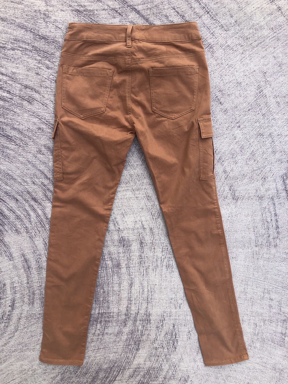 Beauty Beast × Japanese Brand Slim Fit Beige Cargo Trousers Multi Pocket Pants Size US 27 - 9 Thumbnail