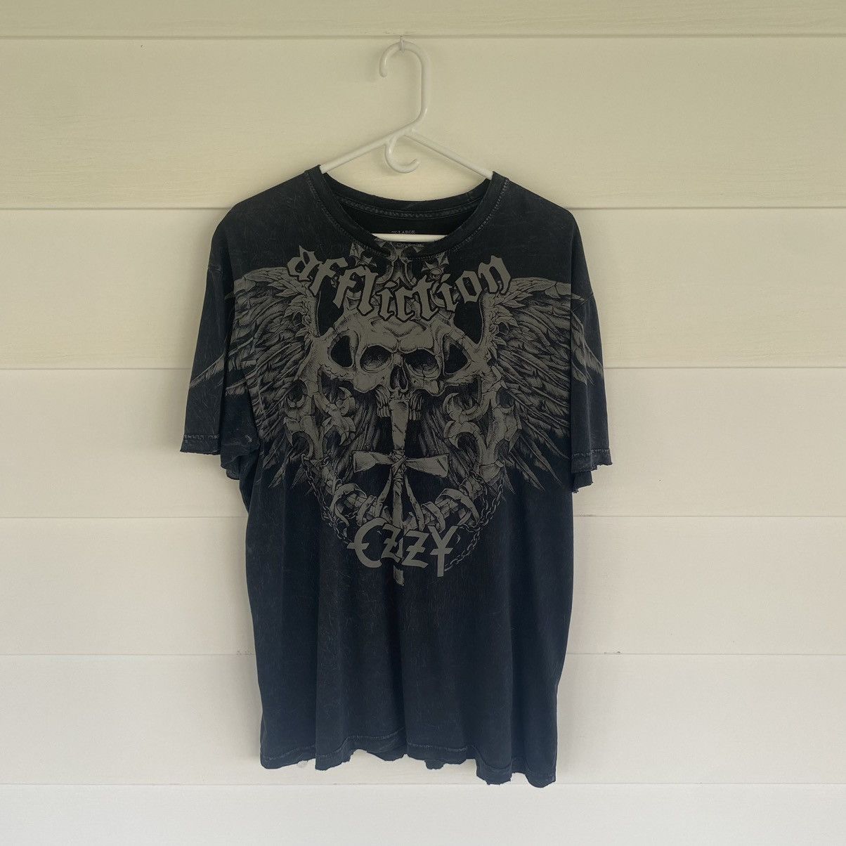 image of Affliction Ozzy Ozbourne Collab in Grey, Men's (Size 2XL)