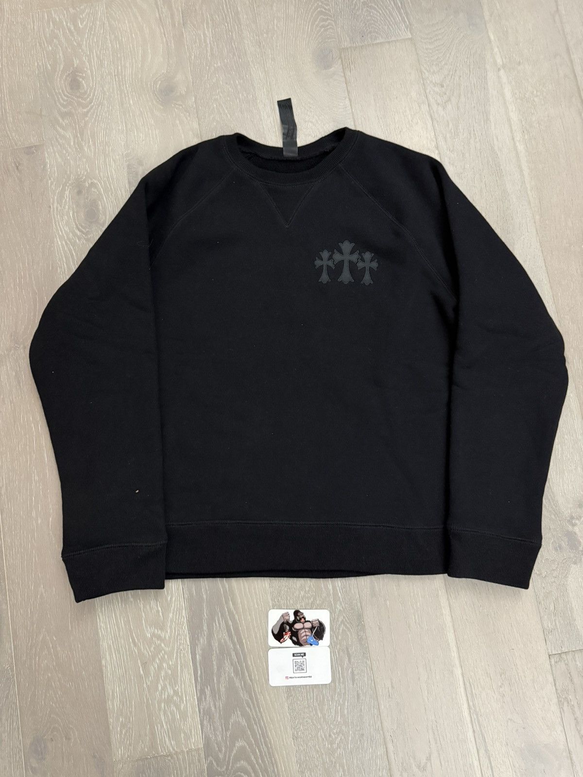 Chrome Hearts Chrome Hearts Cemetery Cross Seven-11 CH Logo Crewneck Size US M / EU 48-50 / 2 - 2 Thumbnail